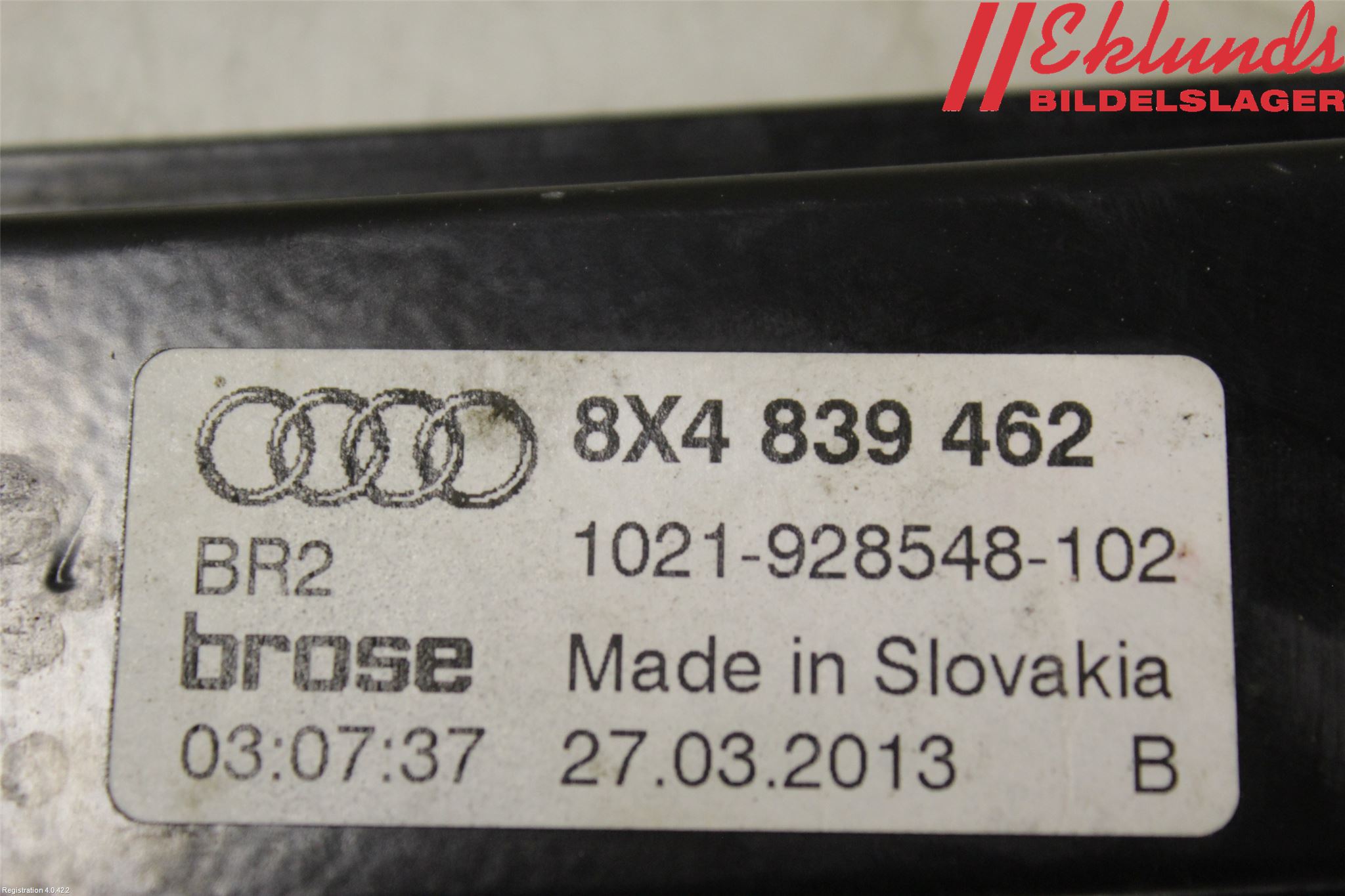 Audi A1/S1 11-18 Fönsterhiss El Kompl