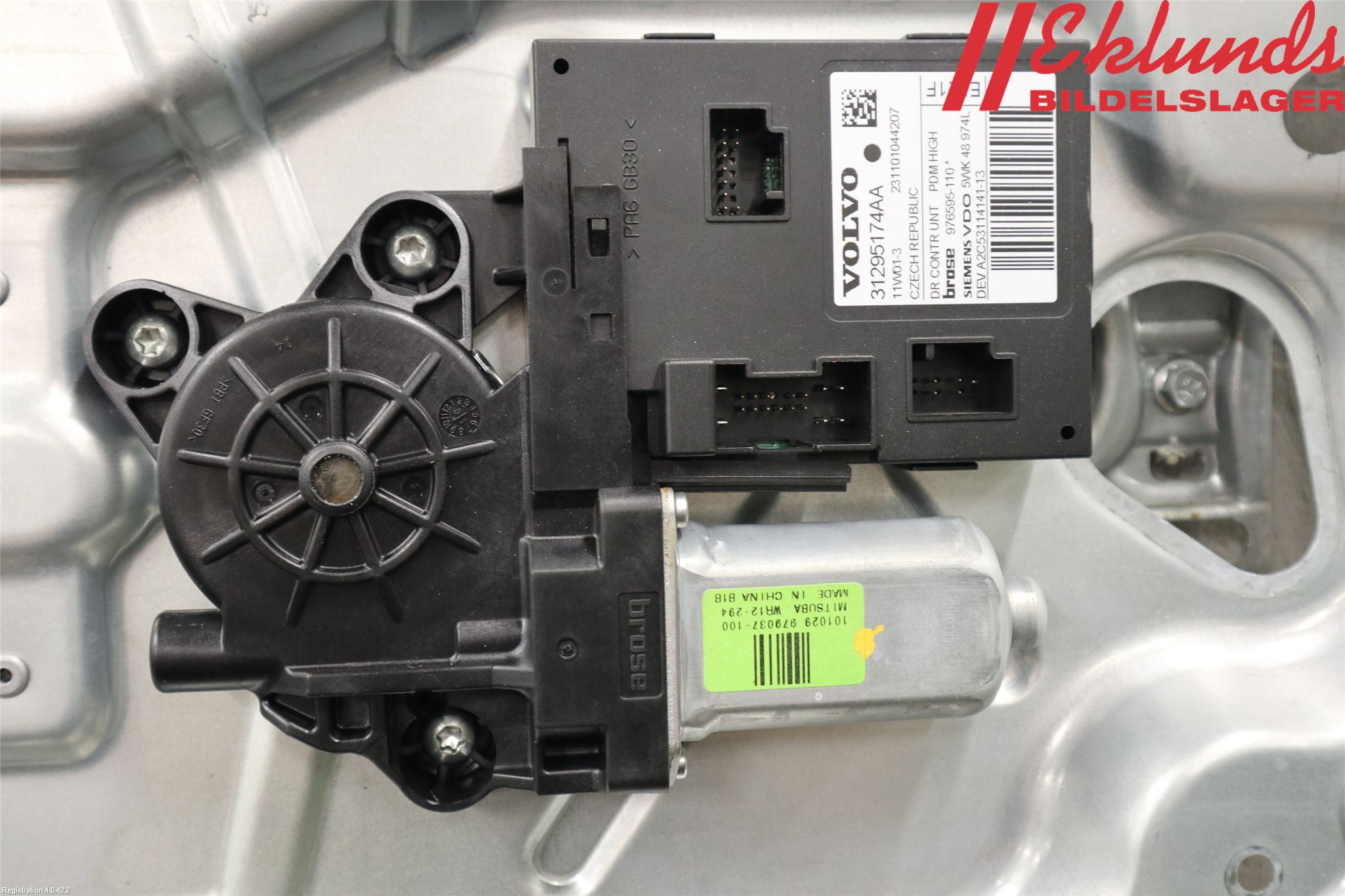 Volvo C30 10-13 Fönsterhiss El Kompl