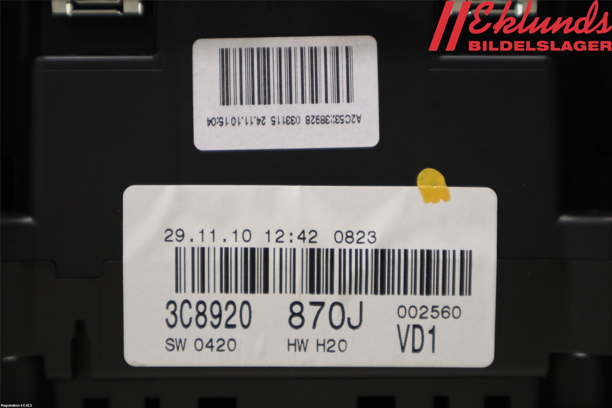 Volkswagen VW PASSAT CC 08-16 Instrument Komb