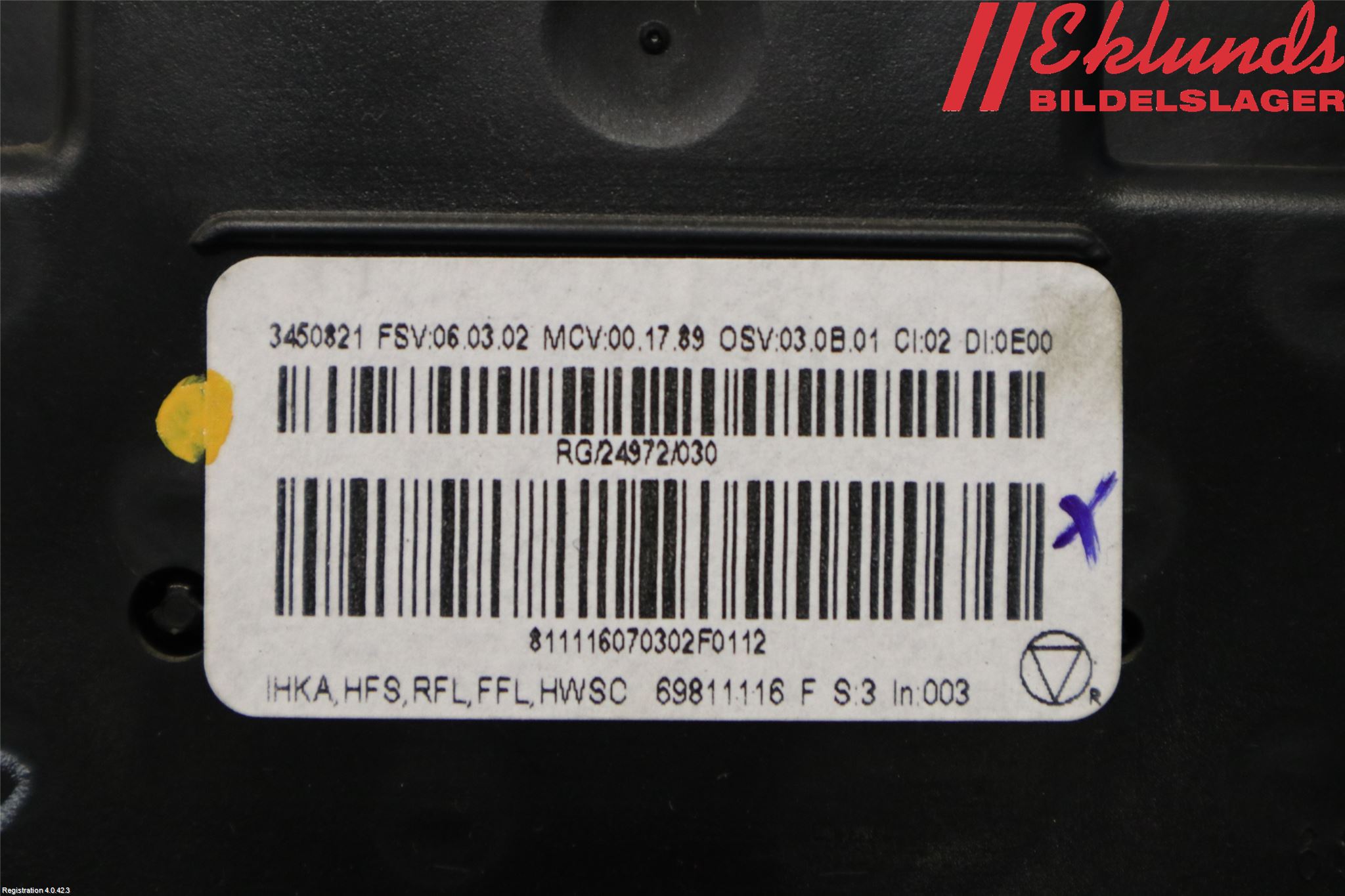 Mini COUPE R56 05-14 Ac Styrenhet Ac Manöveren