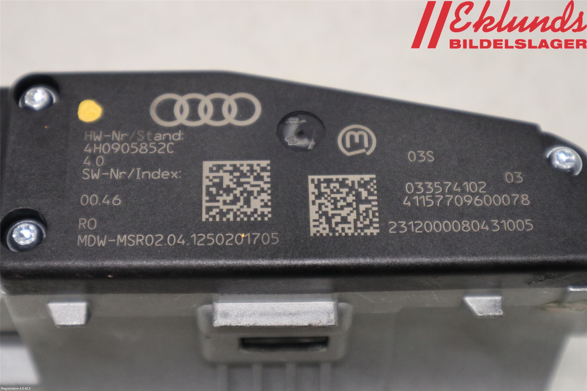 Audi A6/S6 4G 11-18 Rattlås-Tändlås Elektrisk