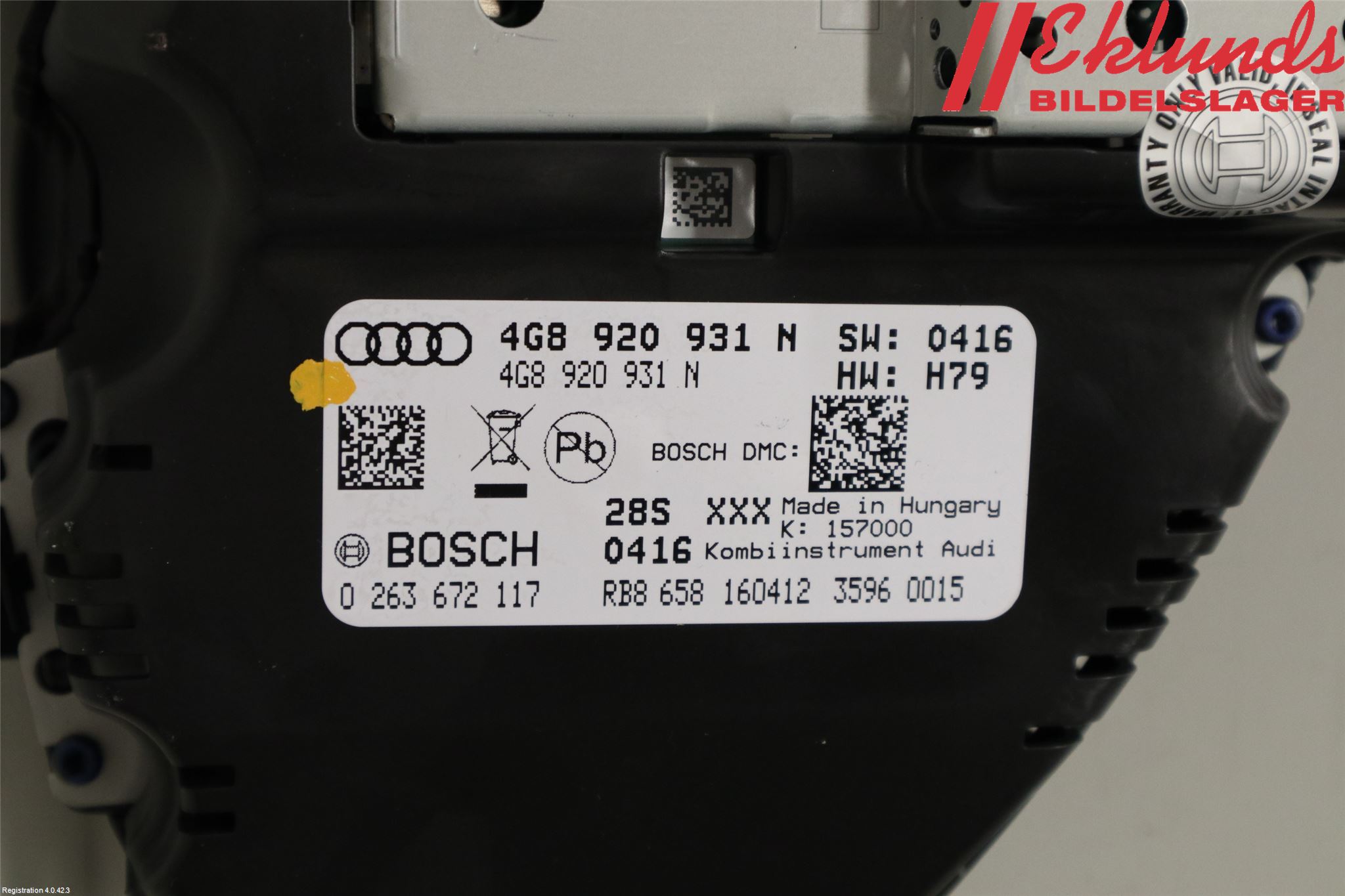 Audi A6/S6 4G 11-18 Instrument Komb