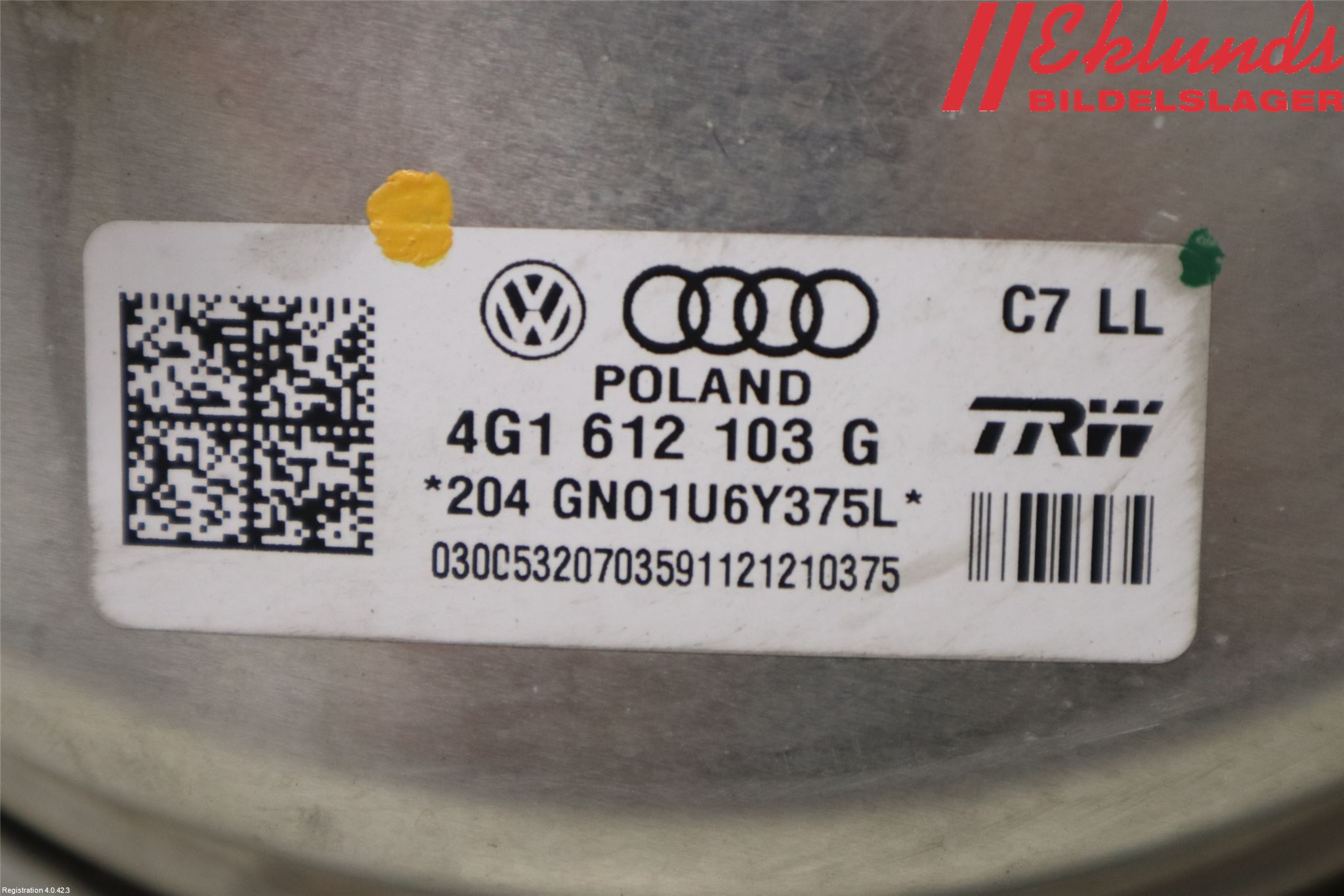 Audi A6/S6 4G 11-18 Bromsservo