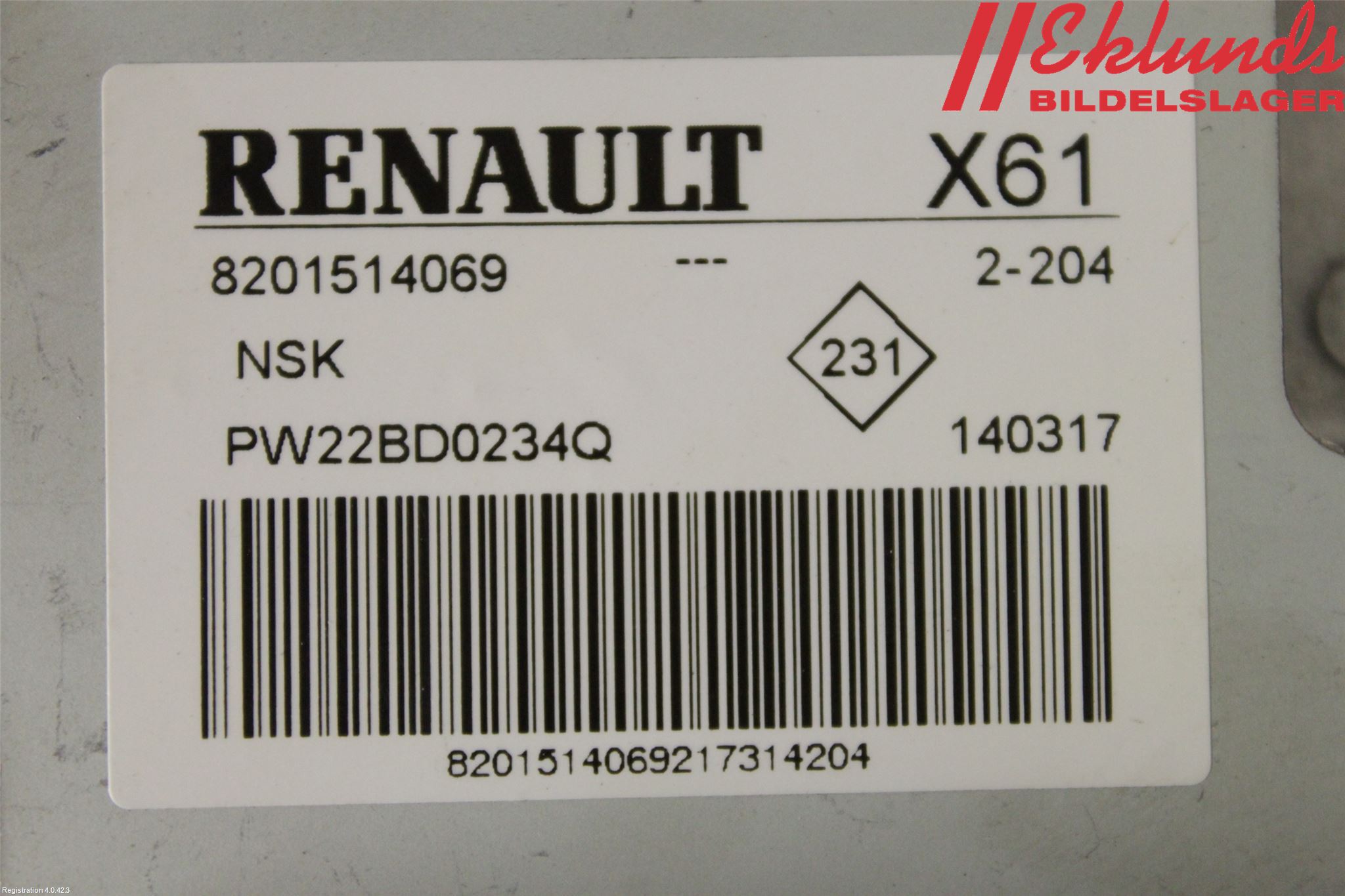 Renault KANGOO II 15-21 Styrservo Pump Elektrisk