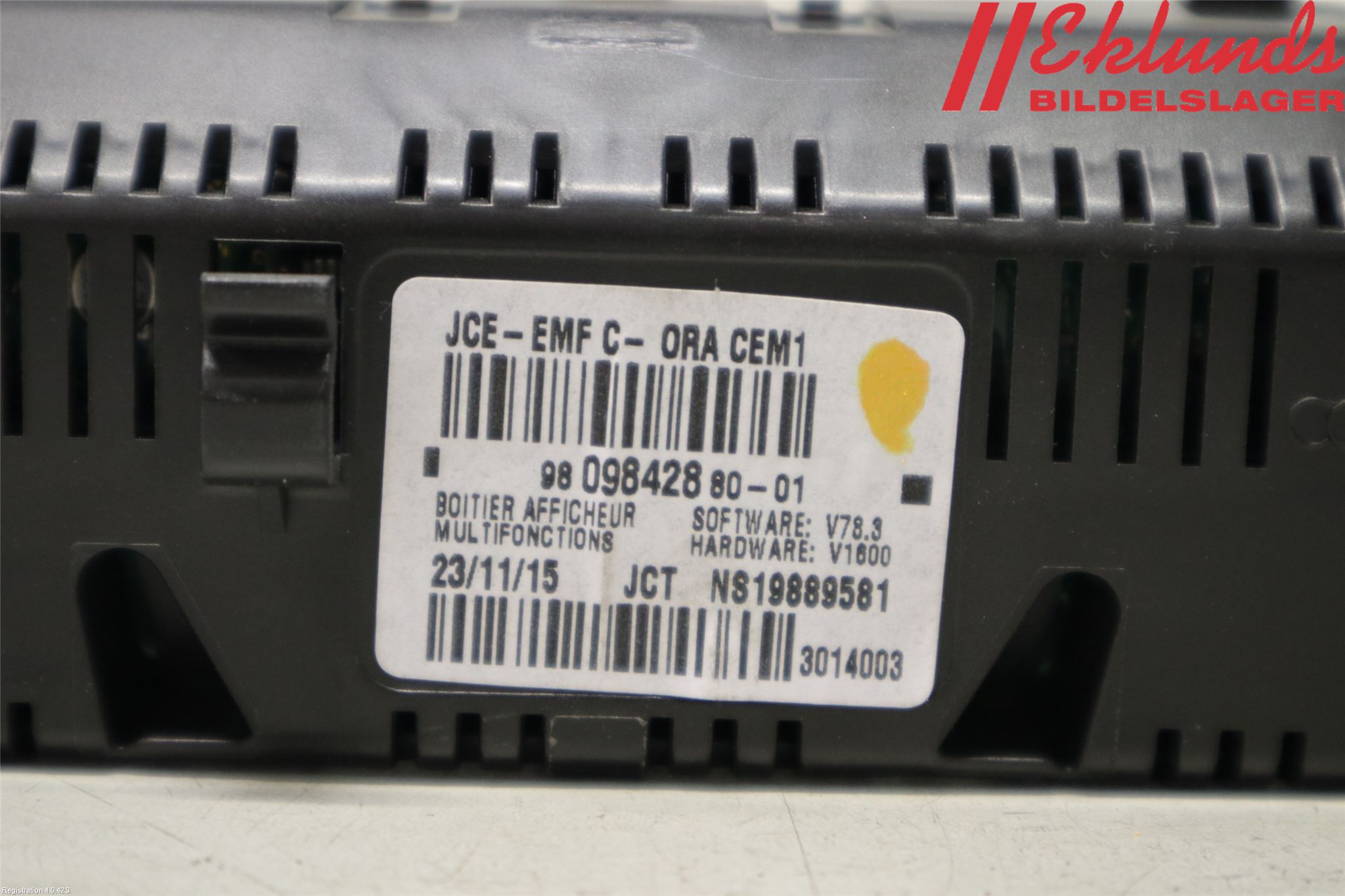 Peugeot PARTNER 16-18 Färddator