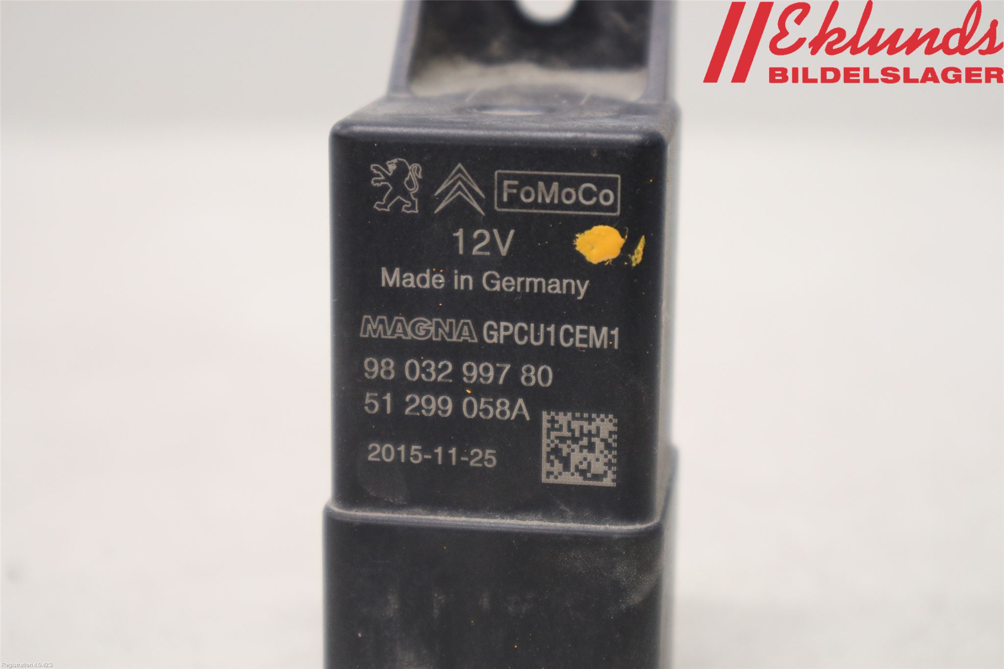 Peugeot PARTNER 16-18 Relä Glödning Diesel