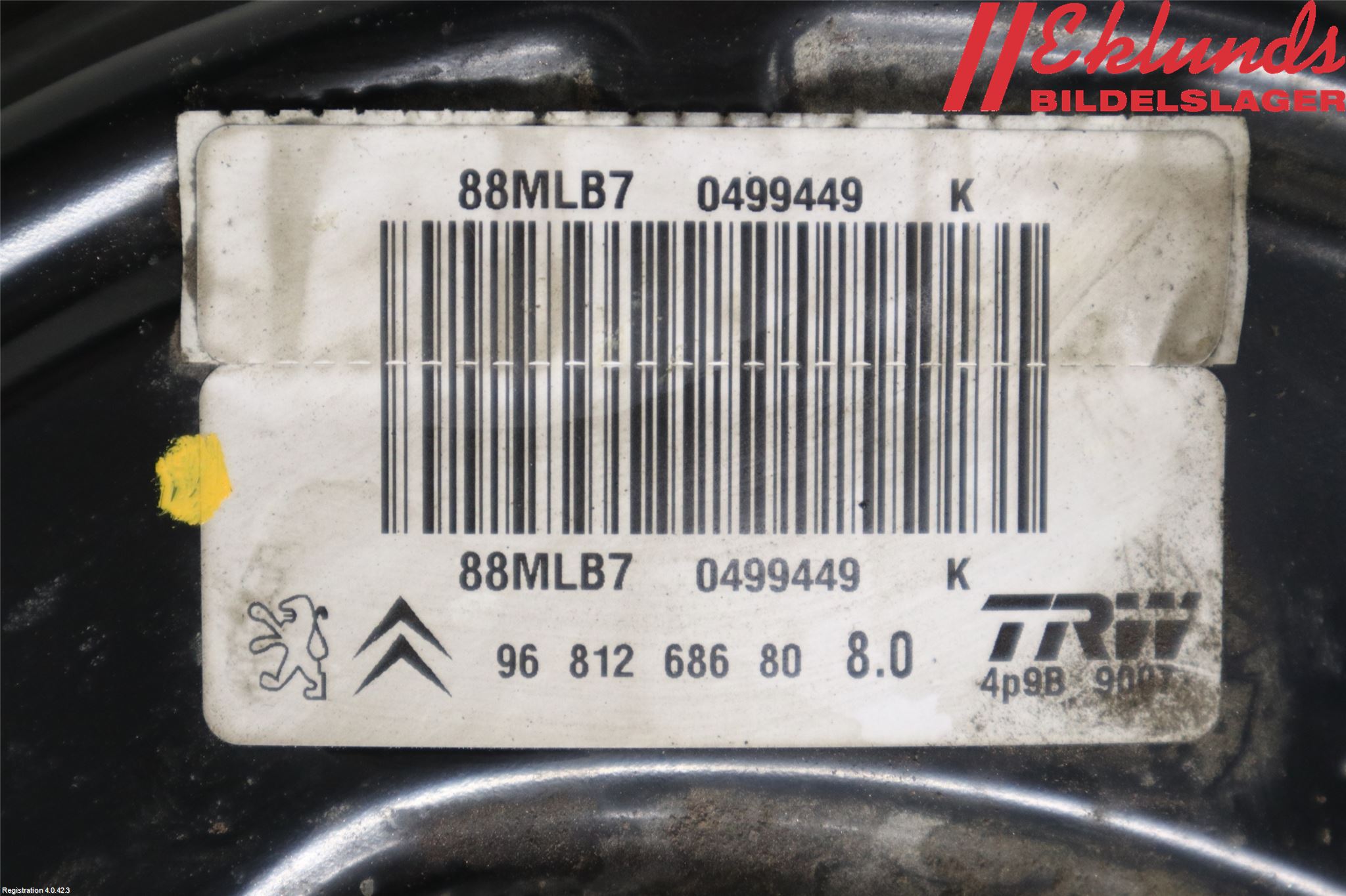 Peugeot PARTNER 16-18 Bromsservo