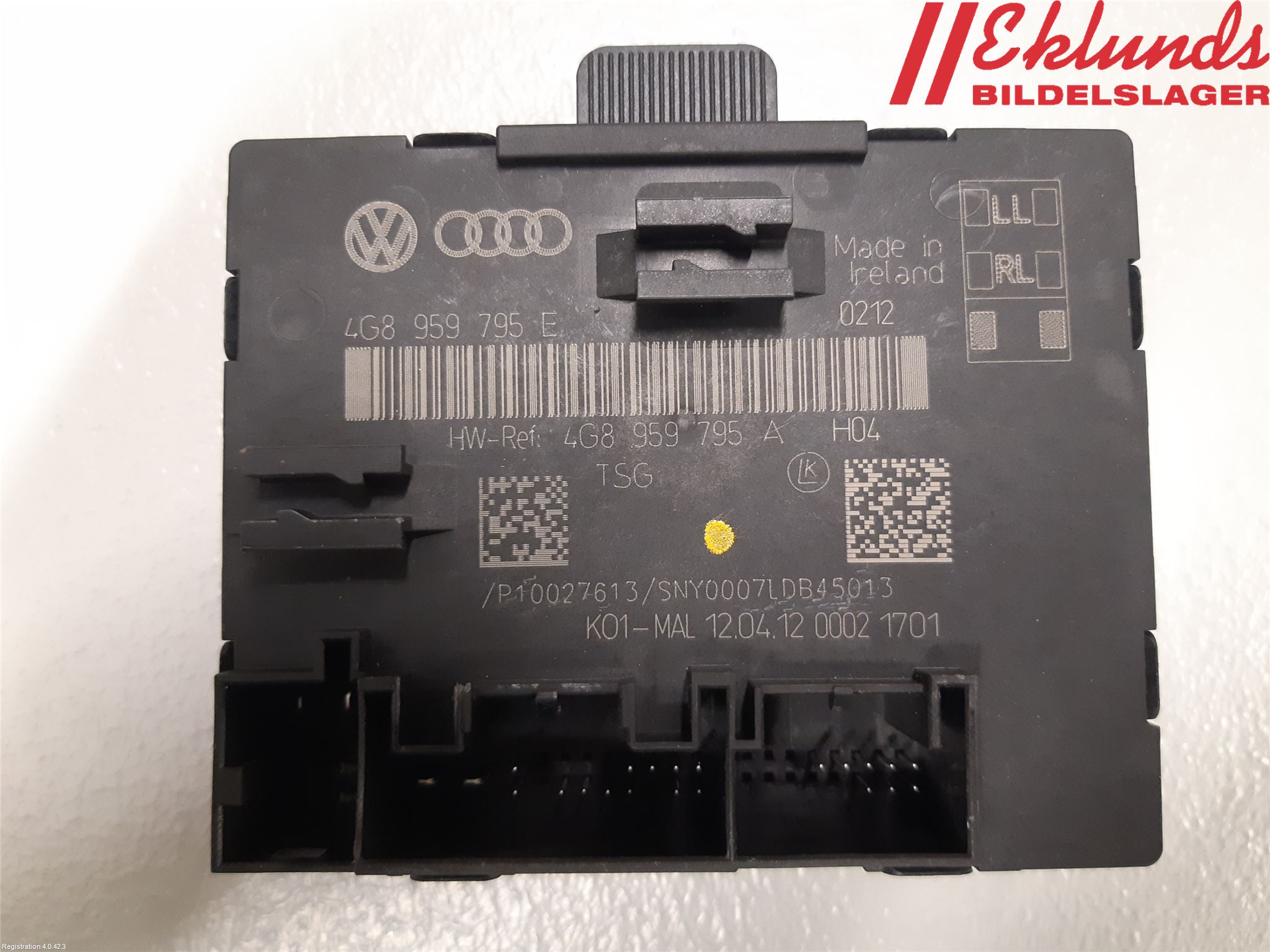 Audi A6/S6 4G 11-18 Styrenhet Dörr