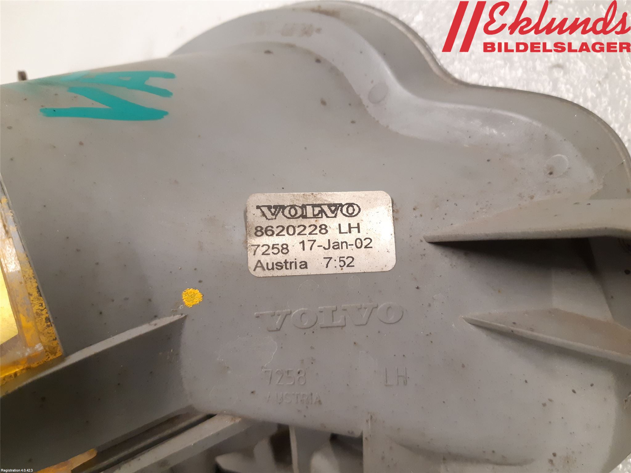 Volvo V70 00-04 Dimljus-Varselljus Fram