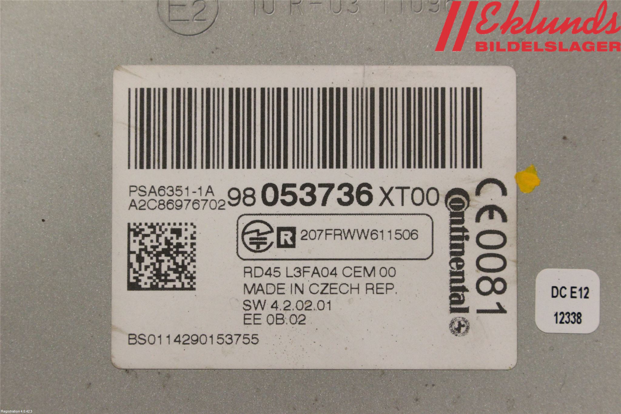 Toyota PROACE I 13-16 Cd Radio - Multimediapanel