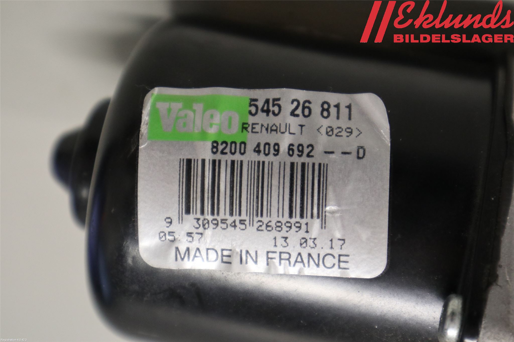 Renault KANGOO II 15-21 Torkarmotor Vindruta