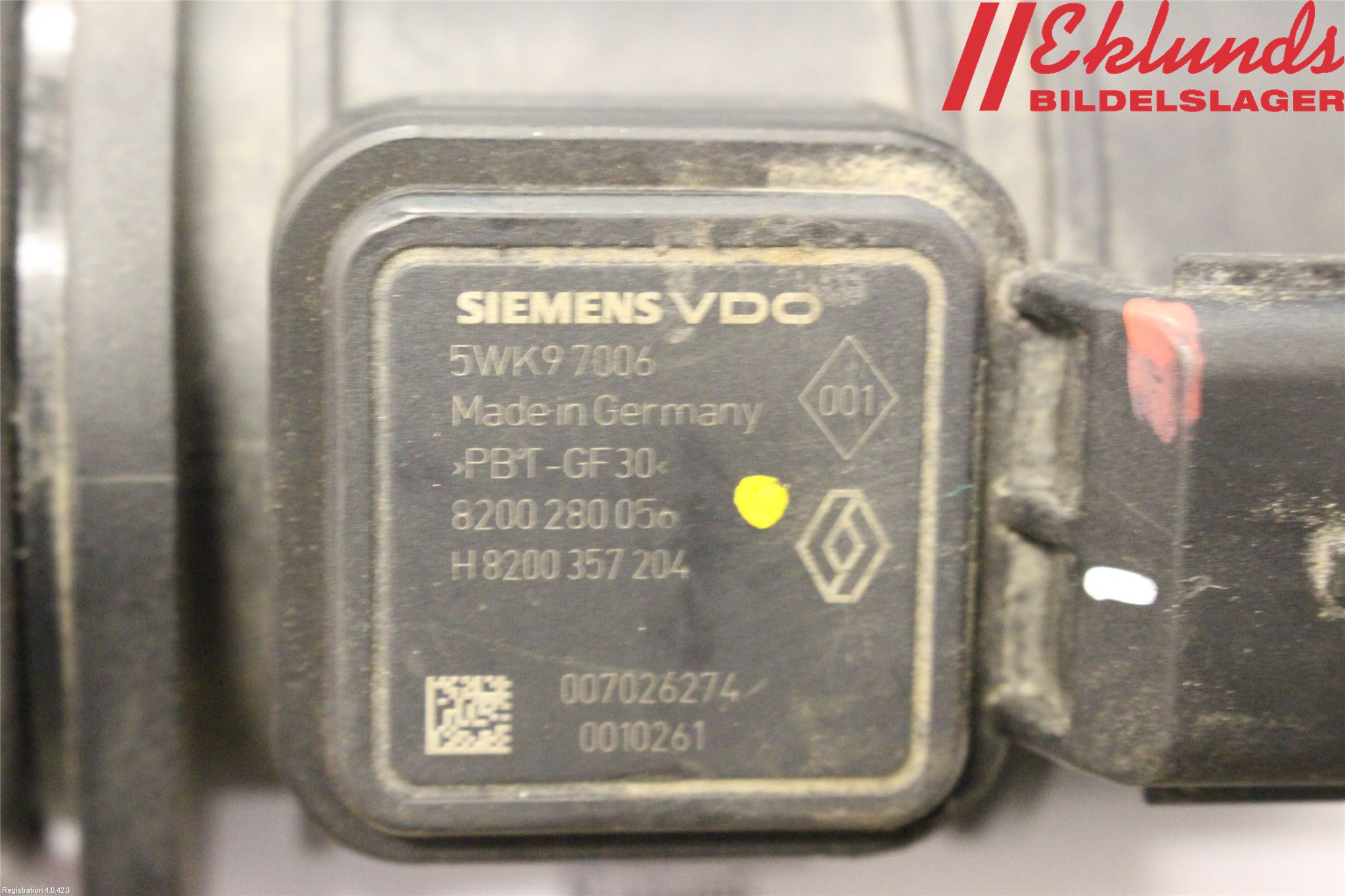 Nissan KUBISTAR Injluftmassamätare