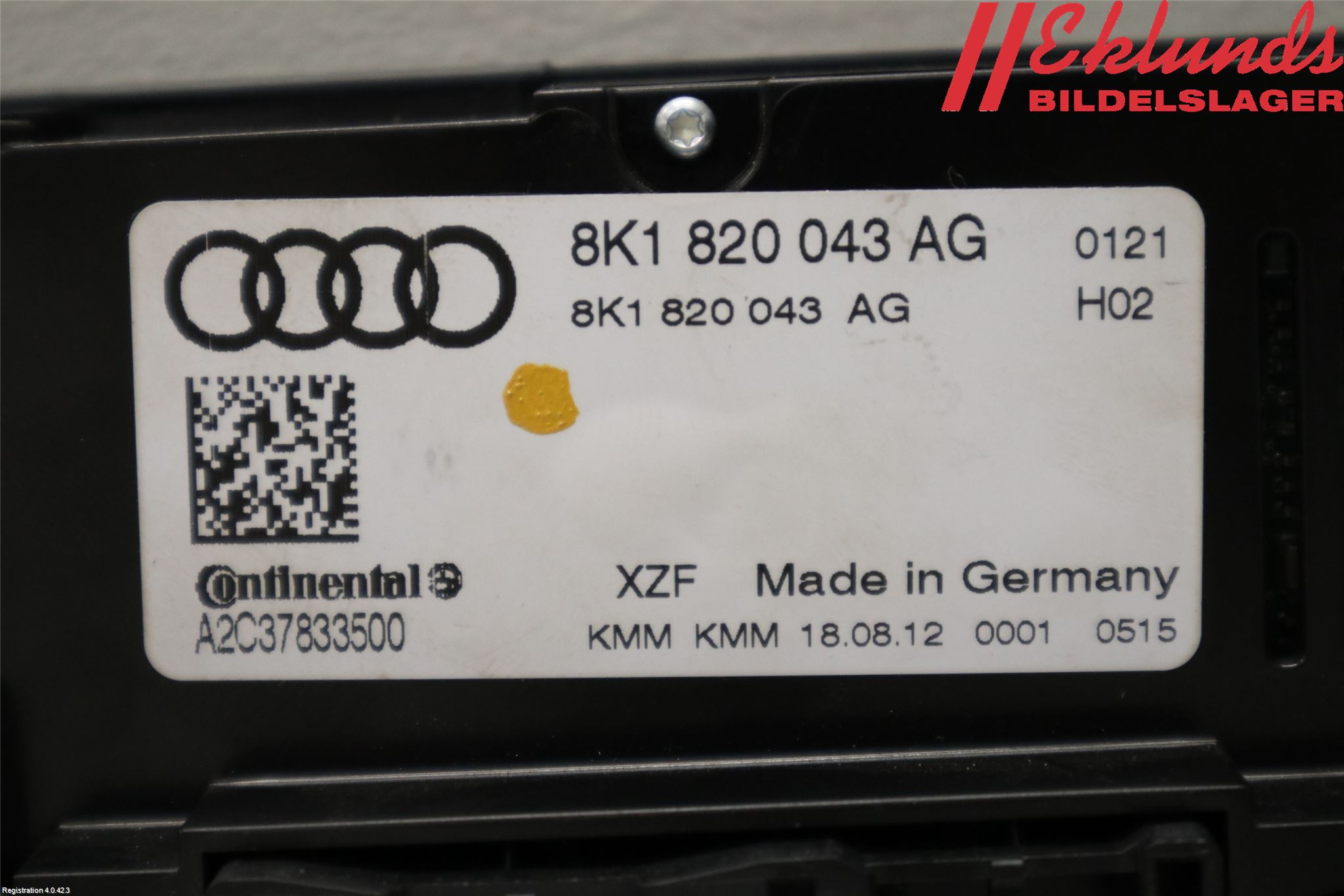 Audi A4 12-15 Ac Styrenhet Ac Manöveren