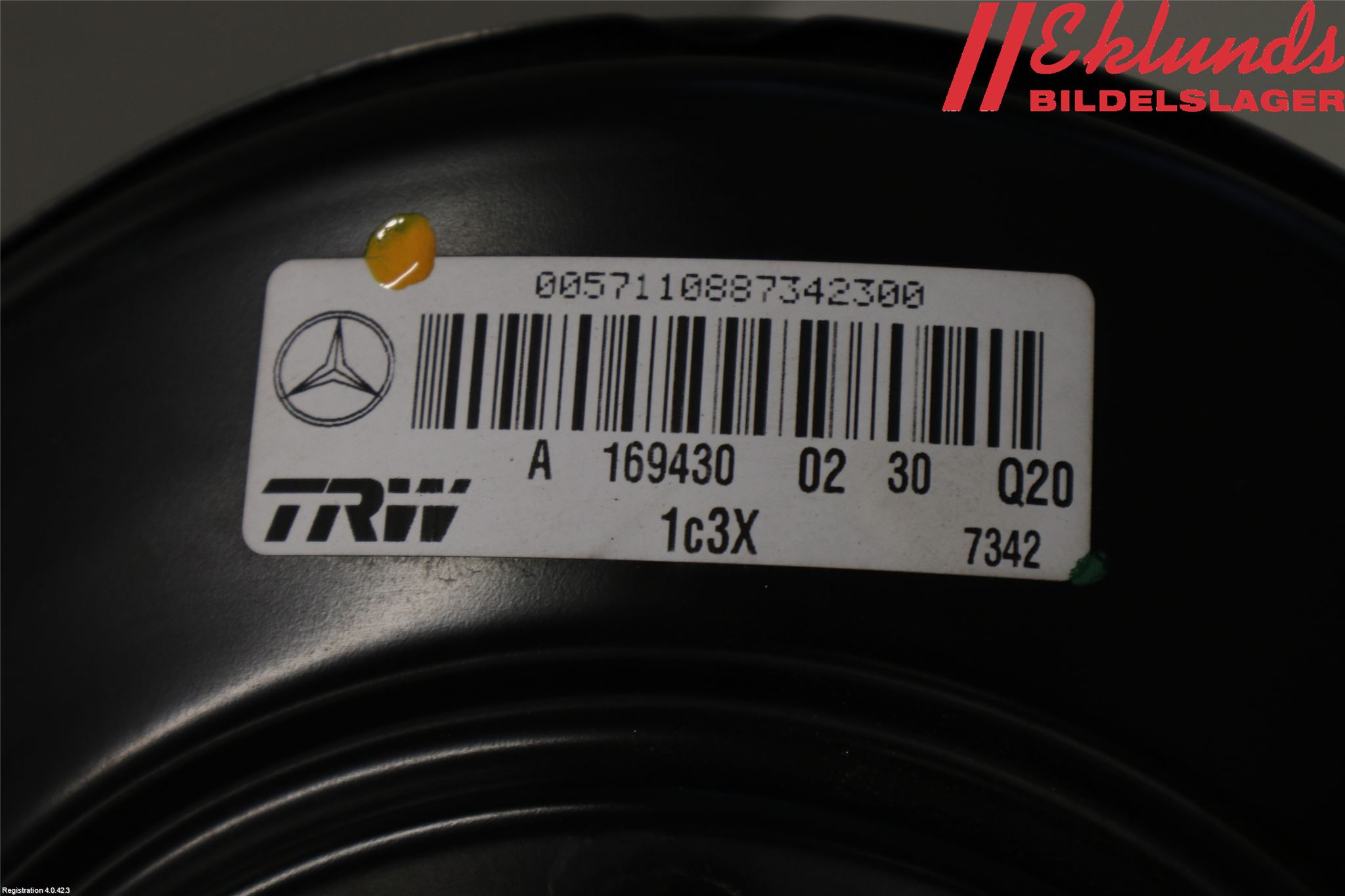 Mercedes-Benz MB B-KLASS (W245) 05-12 Bromsservo