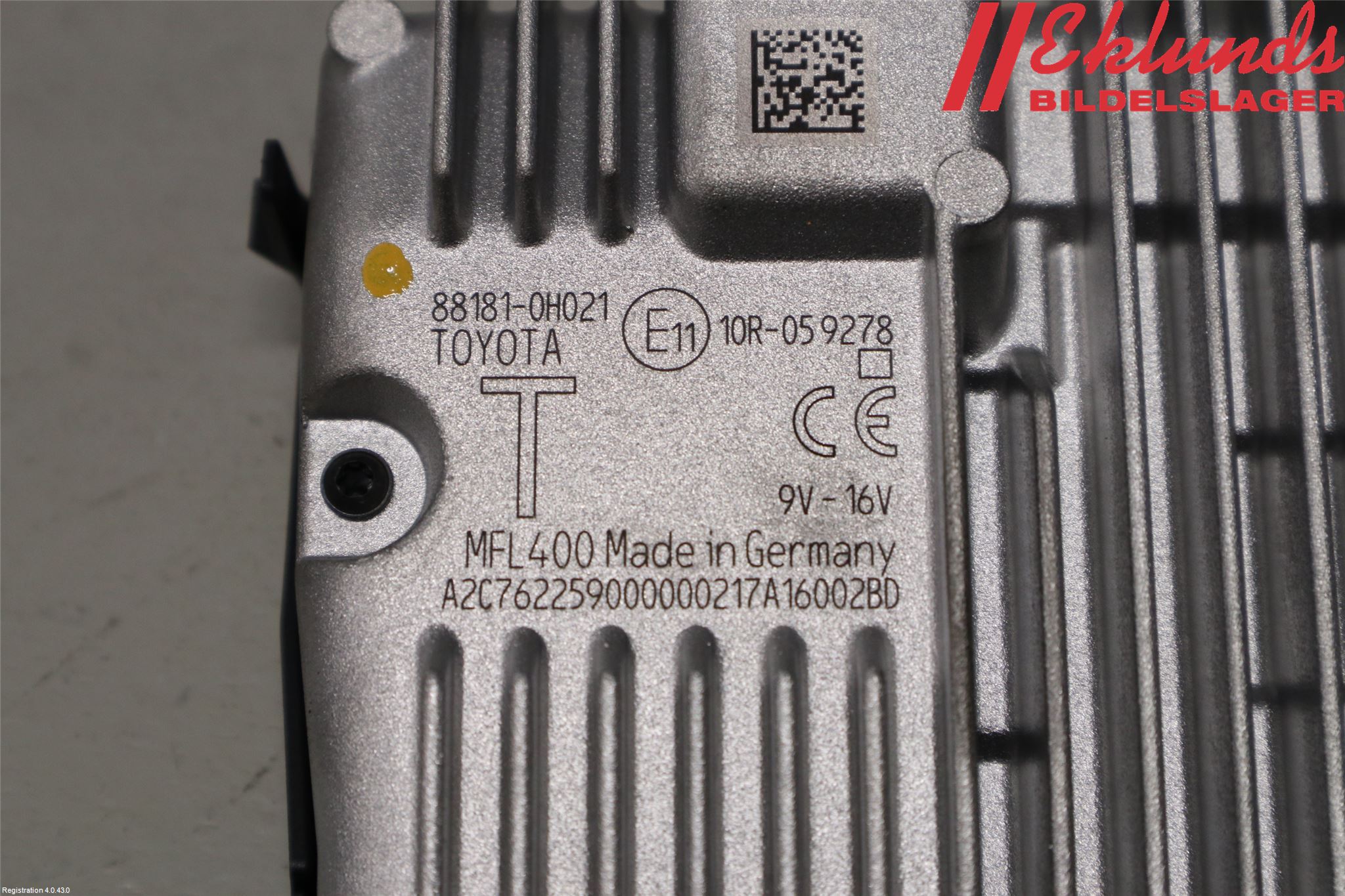 Toyota AYGO 15-21 Sensor Aktivt Kollisionsskydd