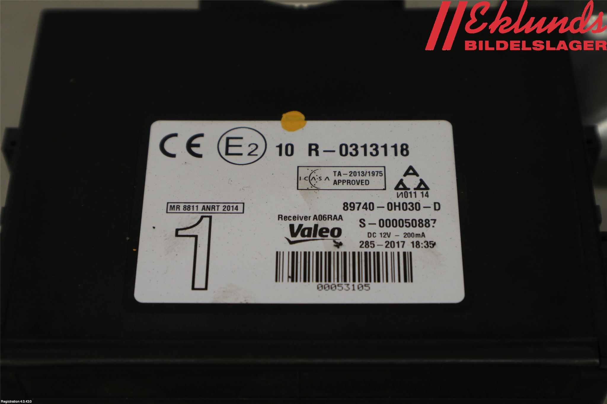 Toyota AYGO 15-21 Styrenhet Centrallås