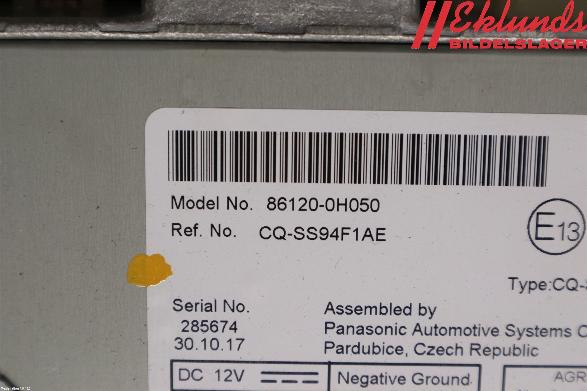 Toyota AYGO 15-21 Cd Radio - Multimediapanel