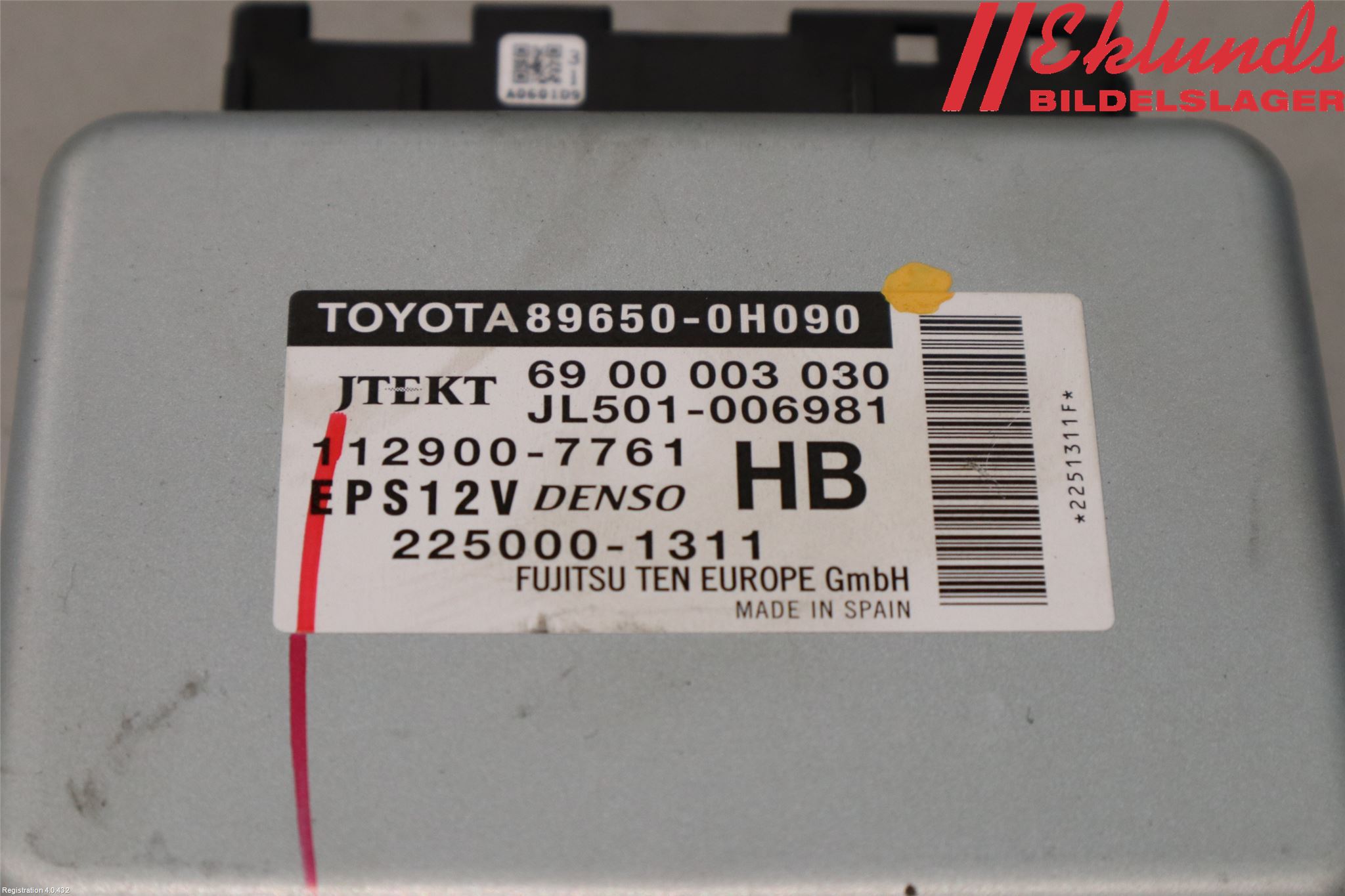 Toyota AYGO 15-21 Styrenhet Styrservo