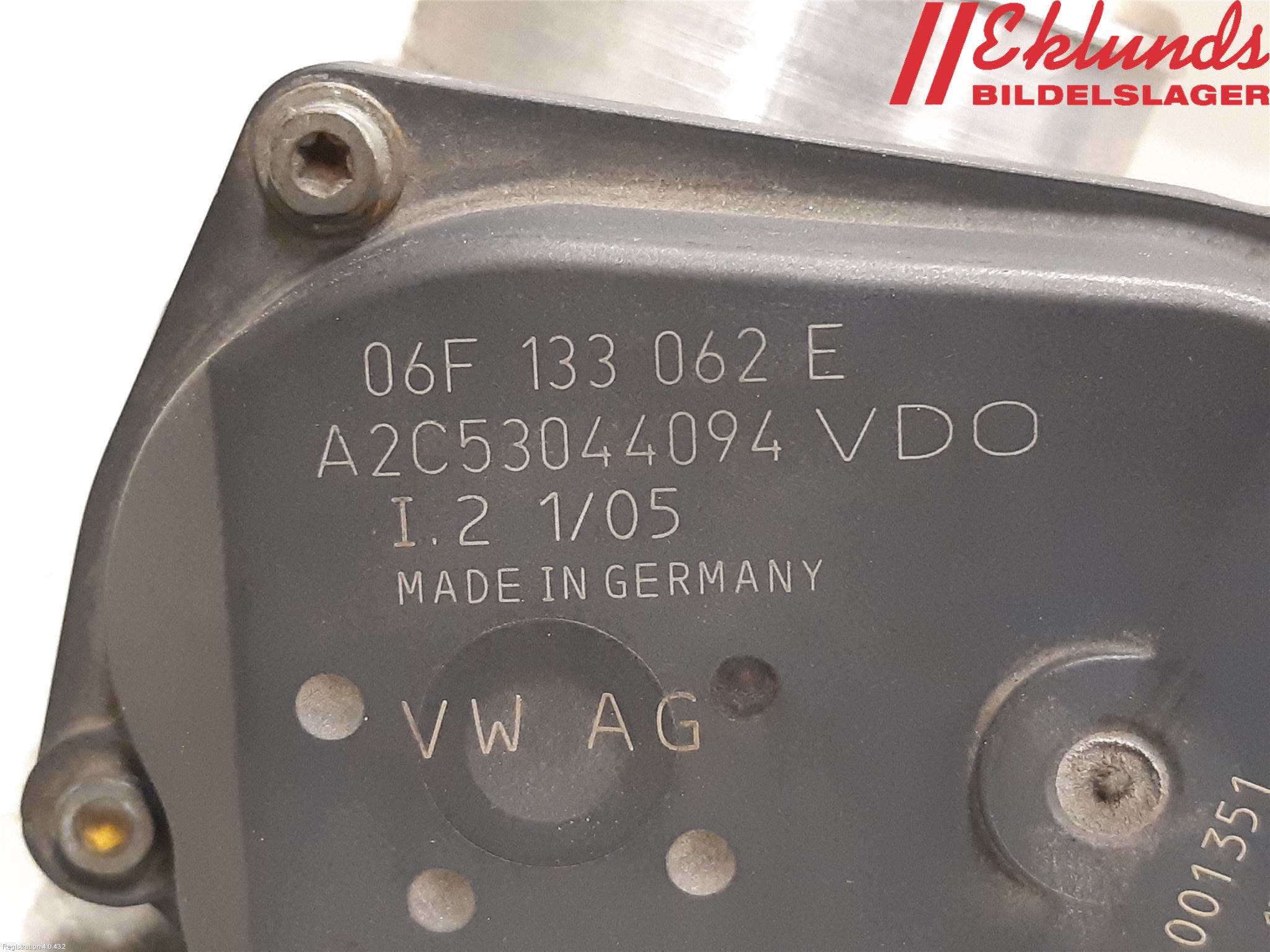 Volkswagen VW GOLF V 04-09 Injspjällhus