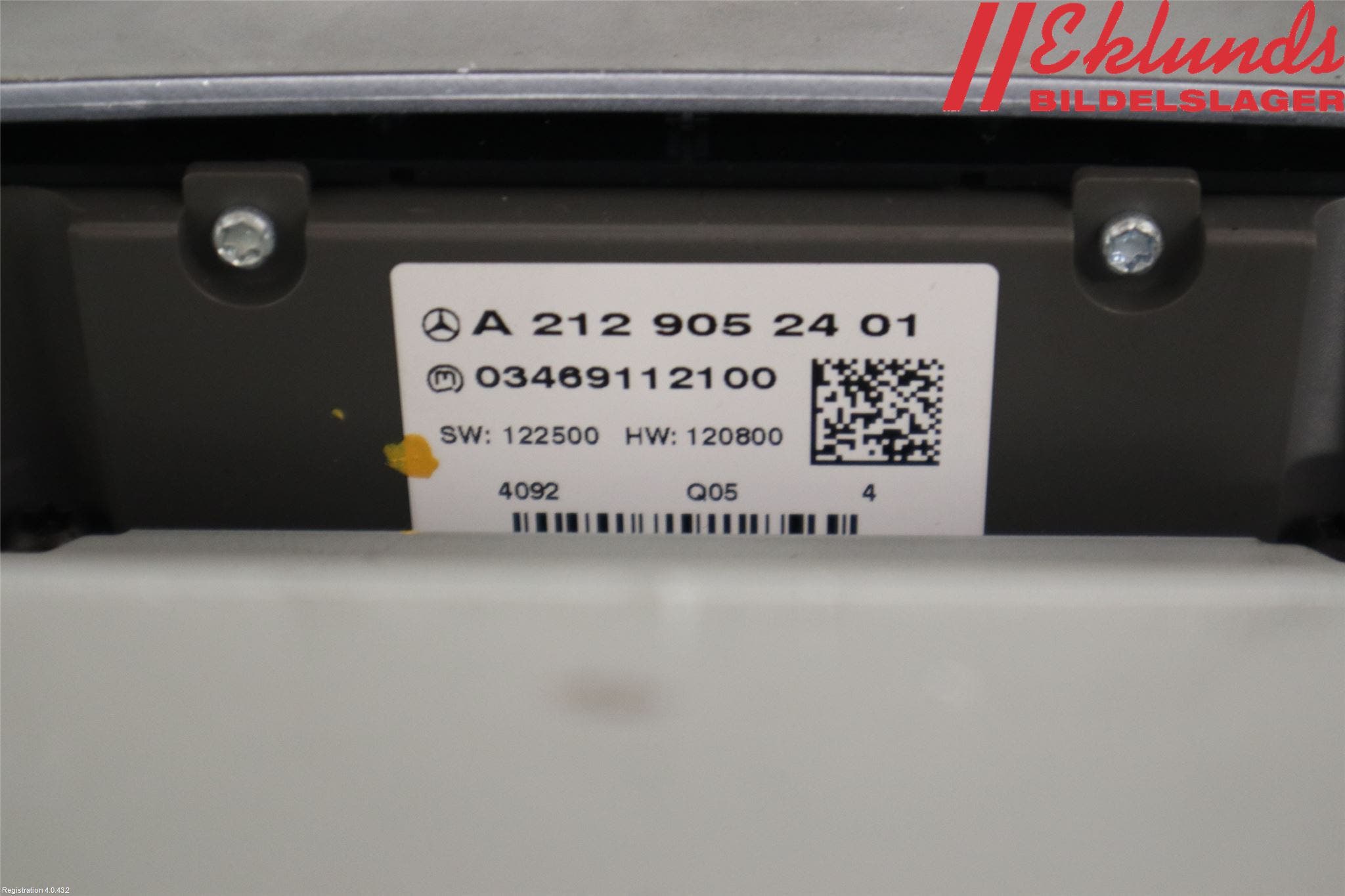 Mercedes-Benz MB E-KLASS (W212) 09-16 Cd Radio - Multimediapanel