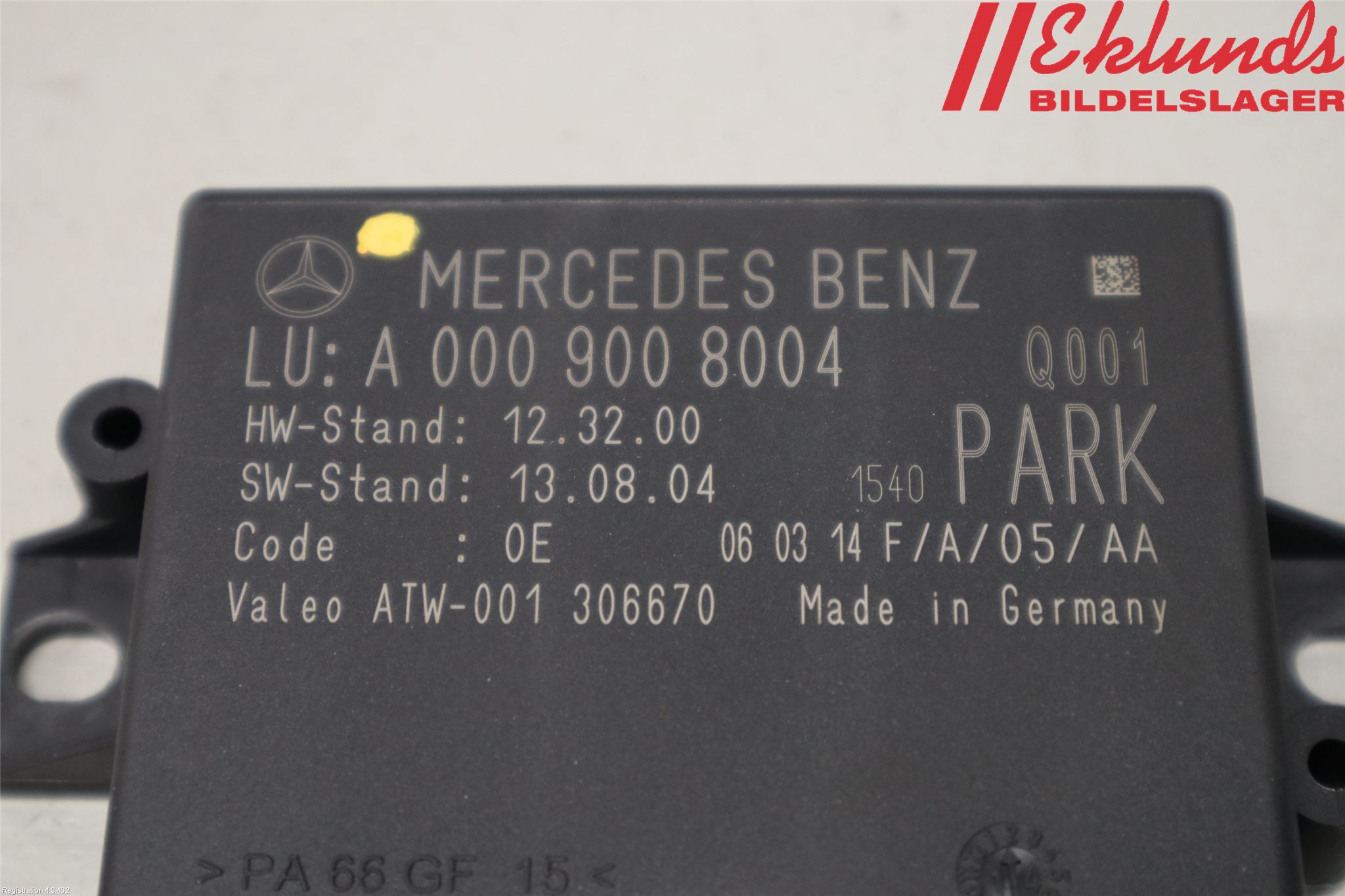 Mercedes-Benz MB E-KLASS (W212) 09-16 Styrenhet Parkeringshjälp