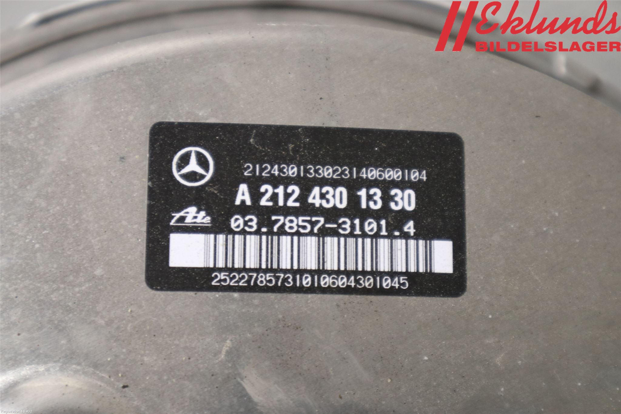 Mercedes-Benz MB E-KLASS (W212) 09-16 Bromsservo