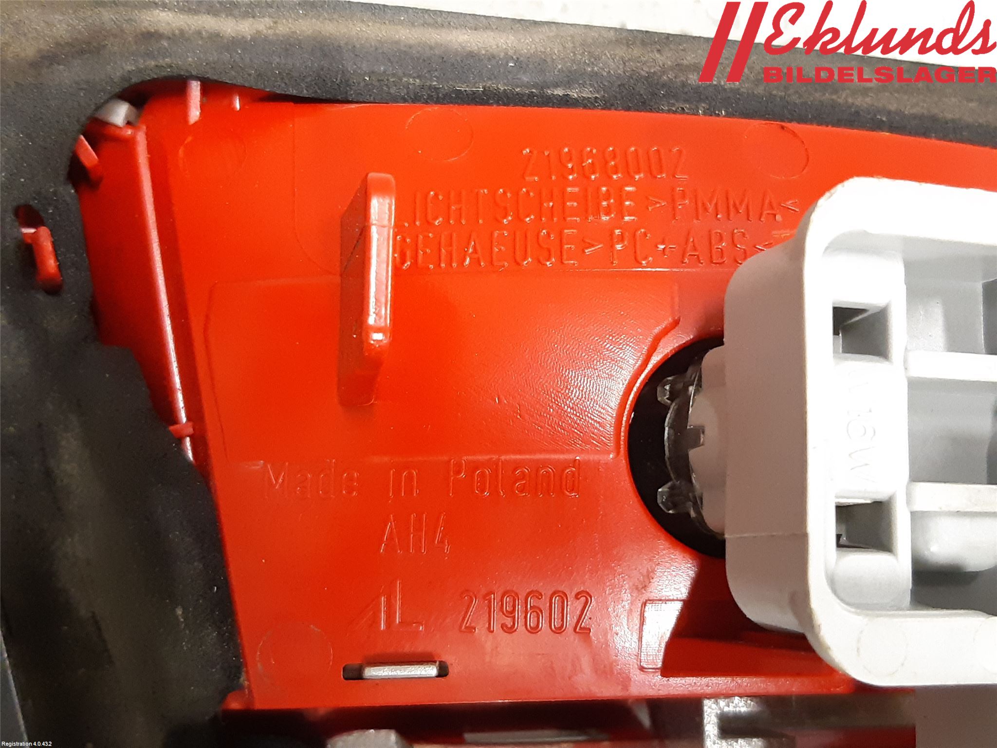 Audi A4 12-15 Bakljus Lucka Hö