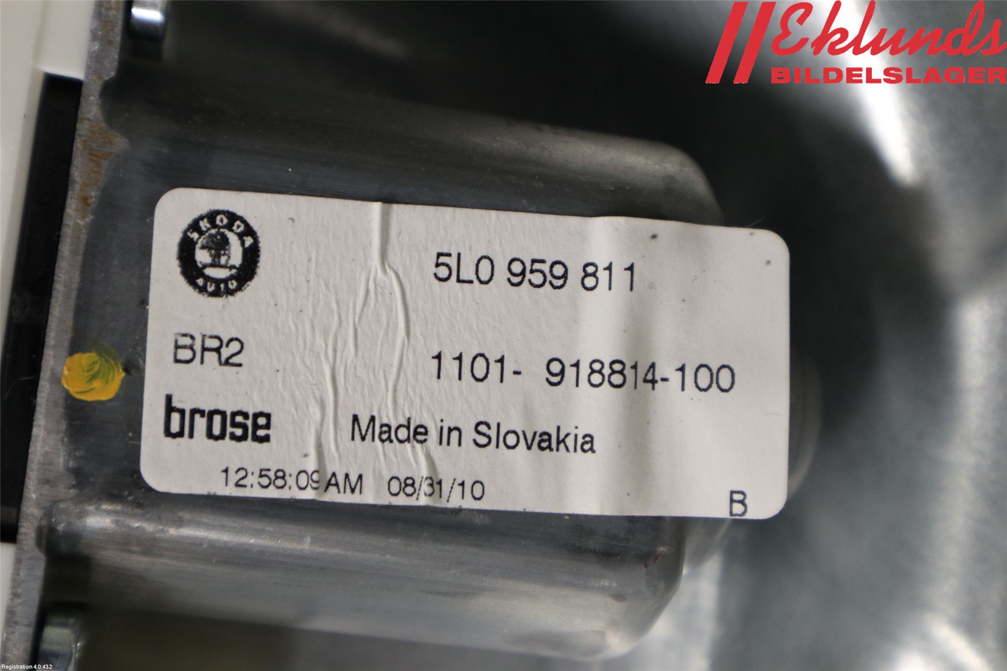 Skoda YETI Fönsterhiss El Kompl