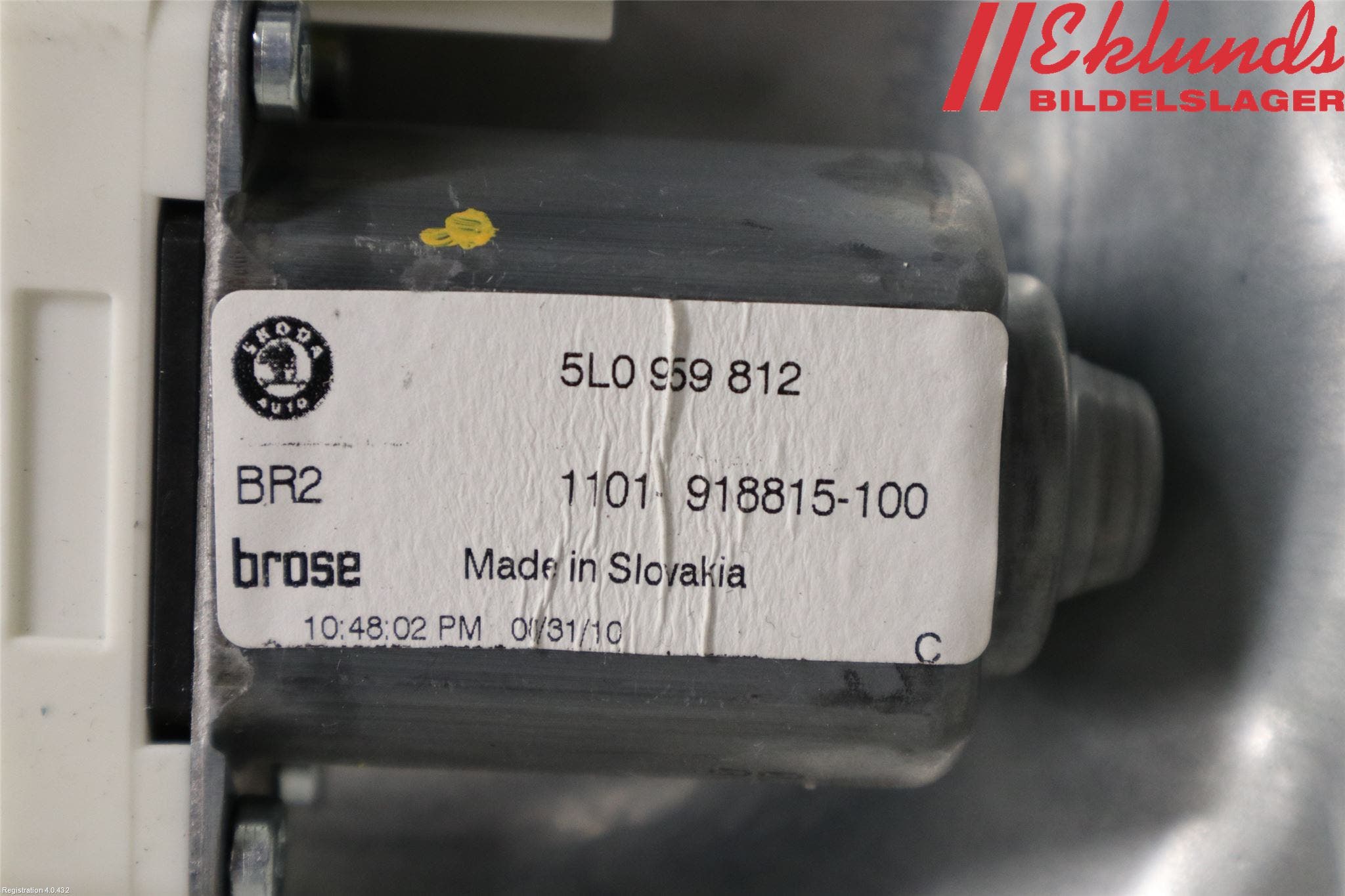 Skoda YETI Fönsterhiss El Kompl