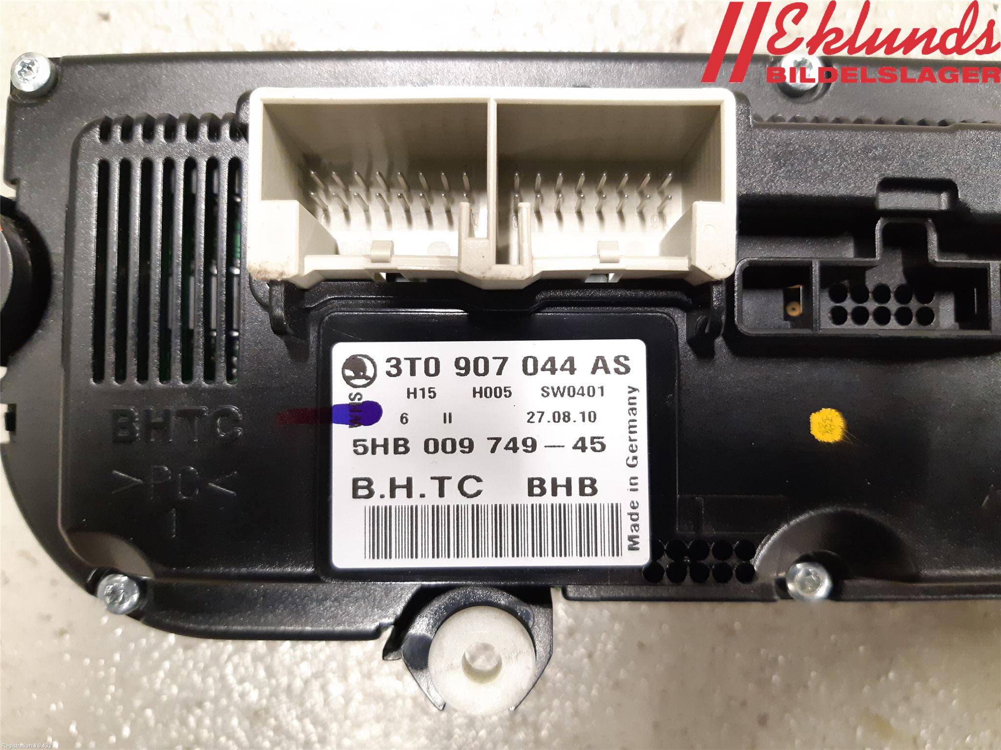 Skoda YETI Ac Styrenhet Ac Manöveren