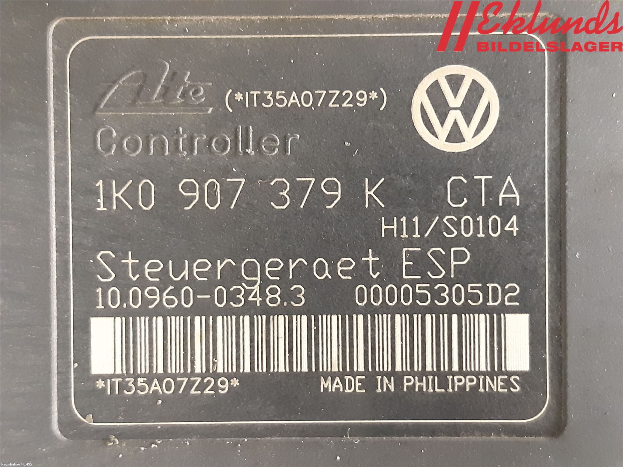 Volkswagen VW GOLF V 04-09 Abs Hydraulaggregat