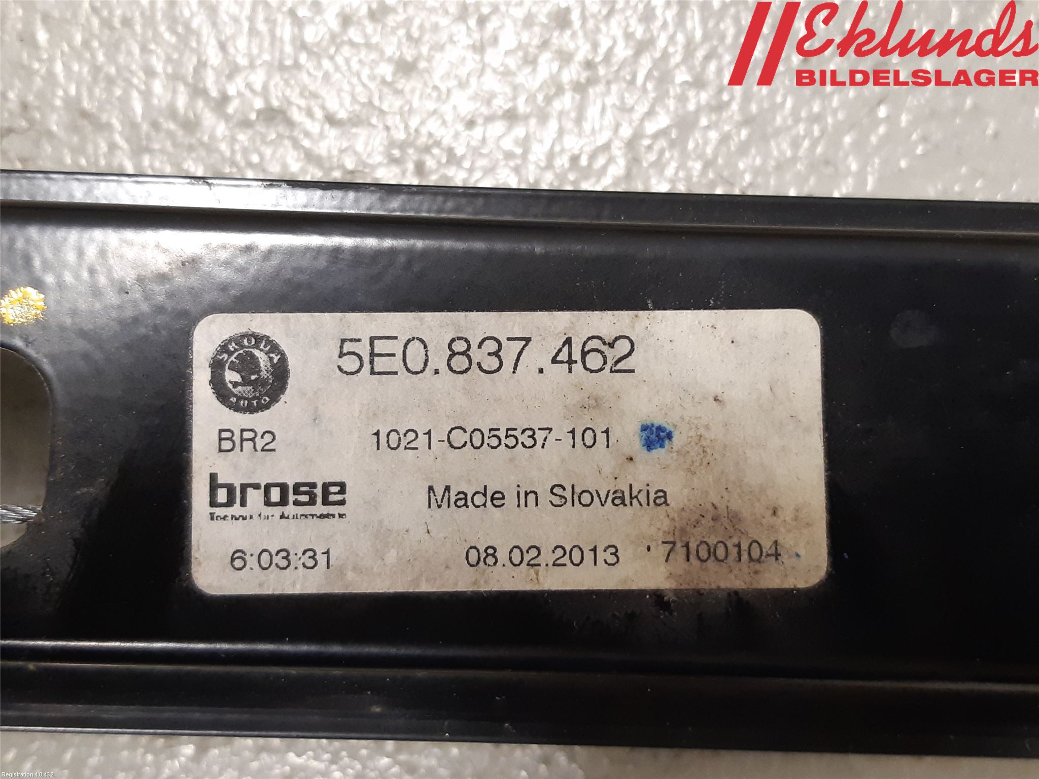 Skoda OCTAVIA (5E) 13-20 Fönsterhiss El Kompl