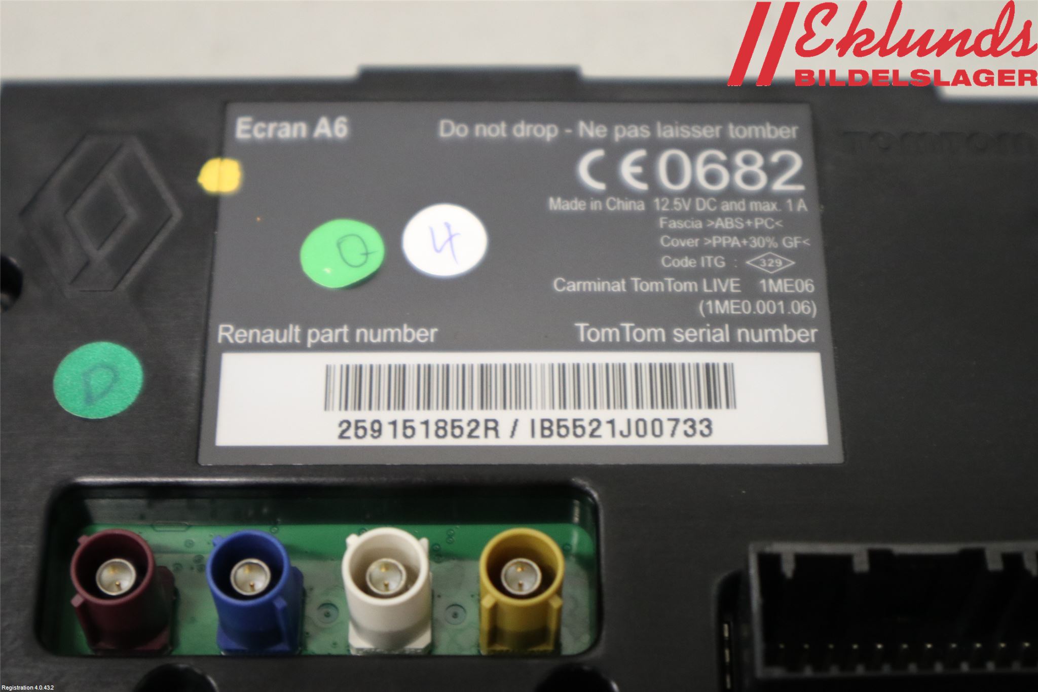 Renault TRAFIC   02-14 Färddator