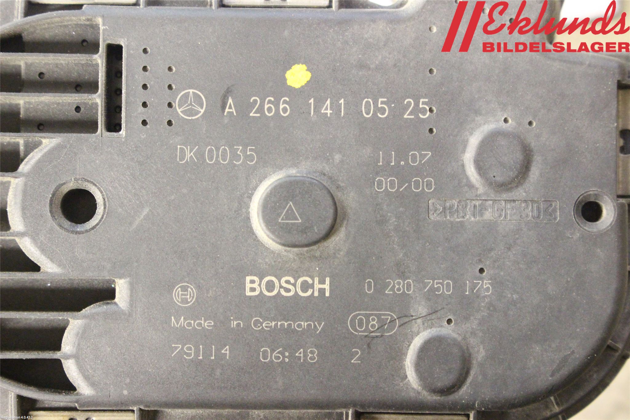 Mercedes-Benz MB A-KLASS (W169) 04-12 Injspjällhus