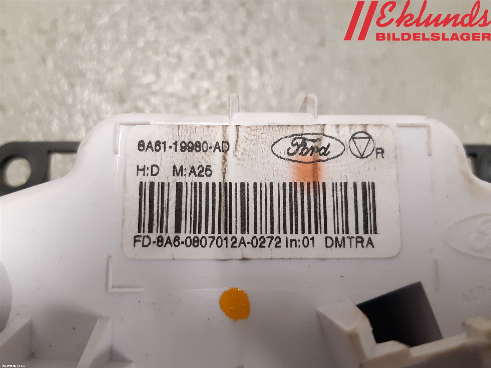 Ford FIESTA 09-12 Värmereglage