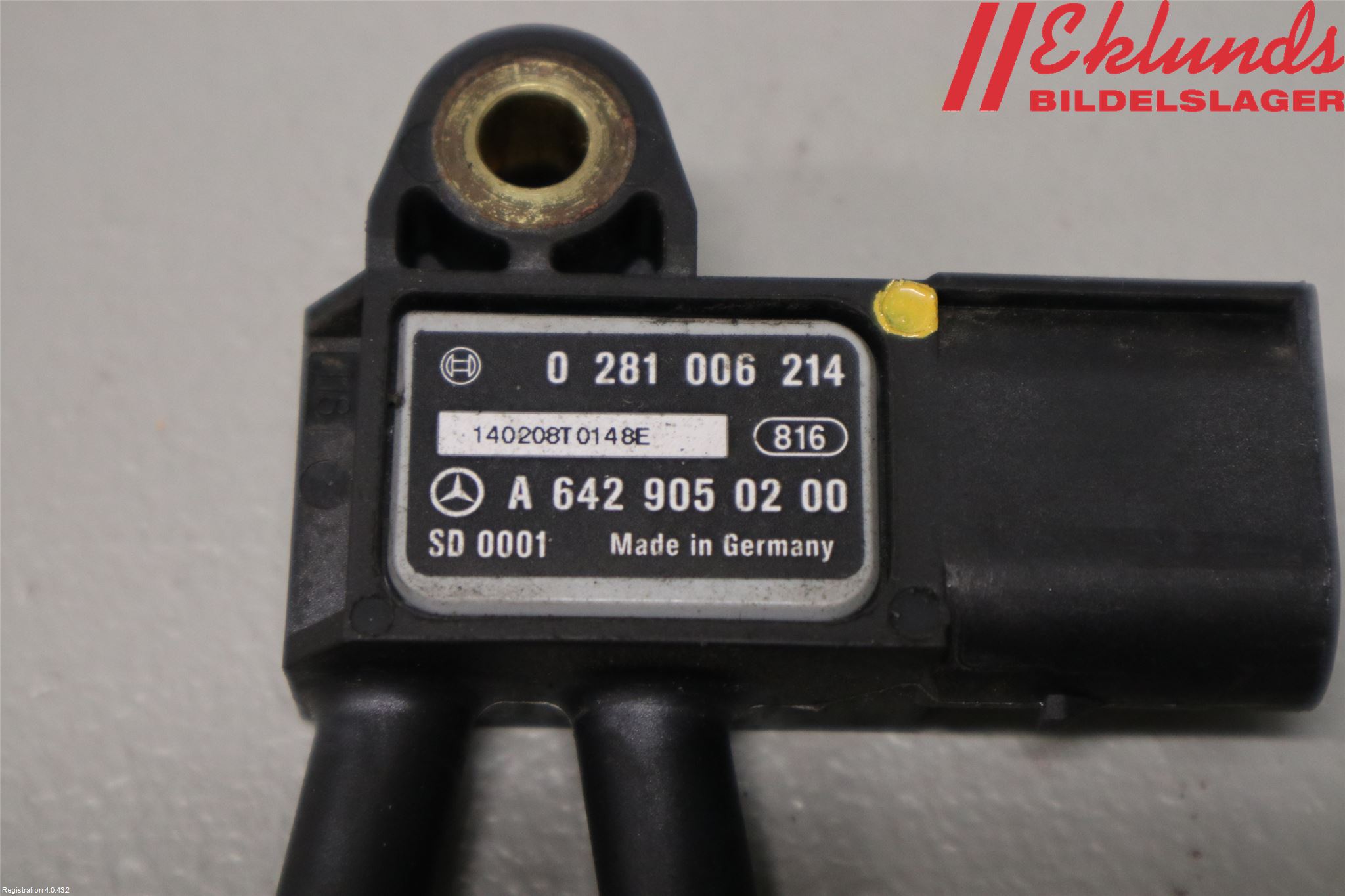 Mercedes-Benz MB SPRINTER (W906) 06-18 Givare Temp-Tryck Avgas