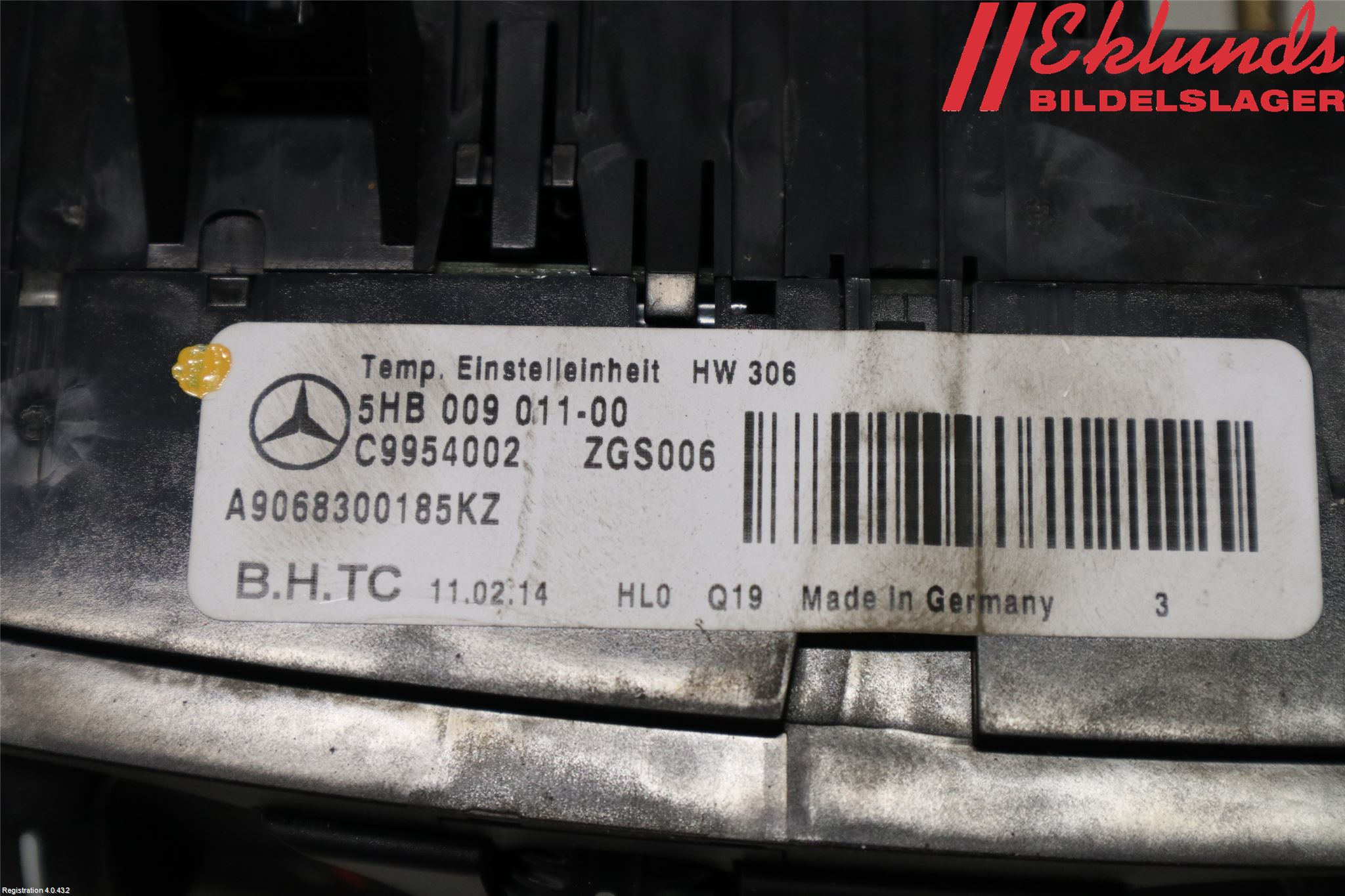 Mercedes-Benz MB SPRINTER (W906) 06-18 Ac Styrenhet Ac Manöveren