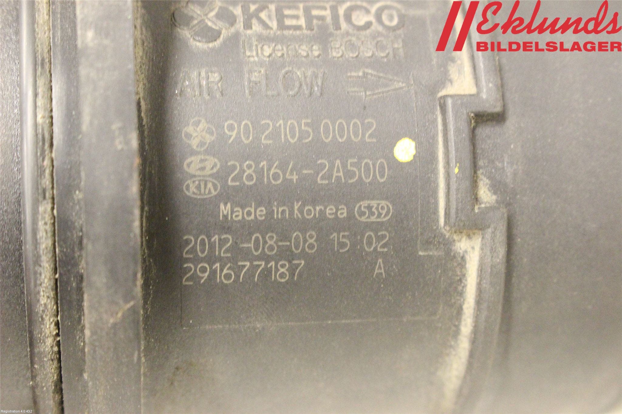 Kia CEED 12-18 Injluftmassamätare