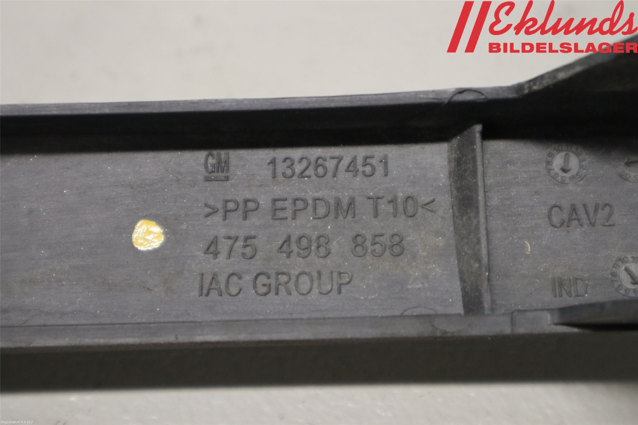 Opel MERIVA B 10-17 Stötfångarlist Fram