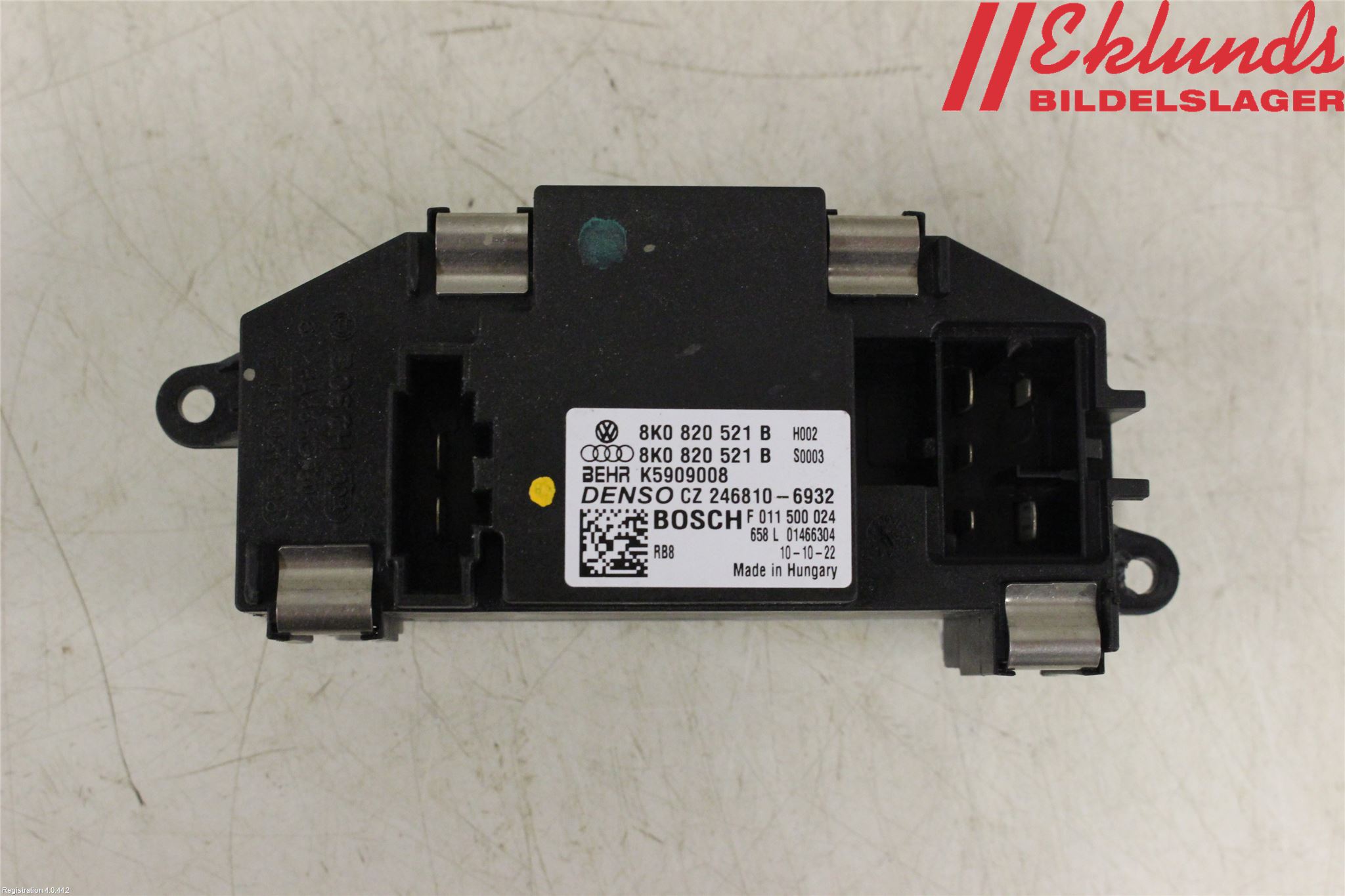 Audi A4/S4 08-11 Värmefläktsmotstånd