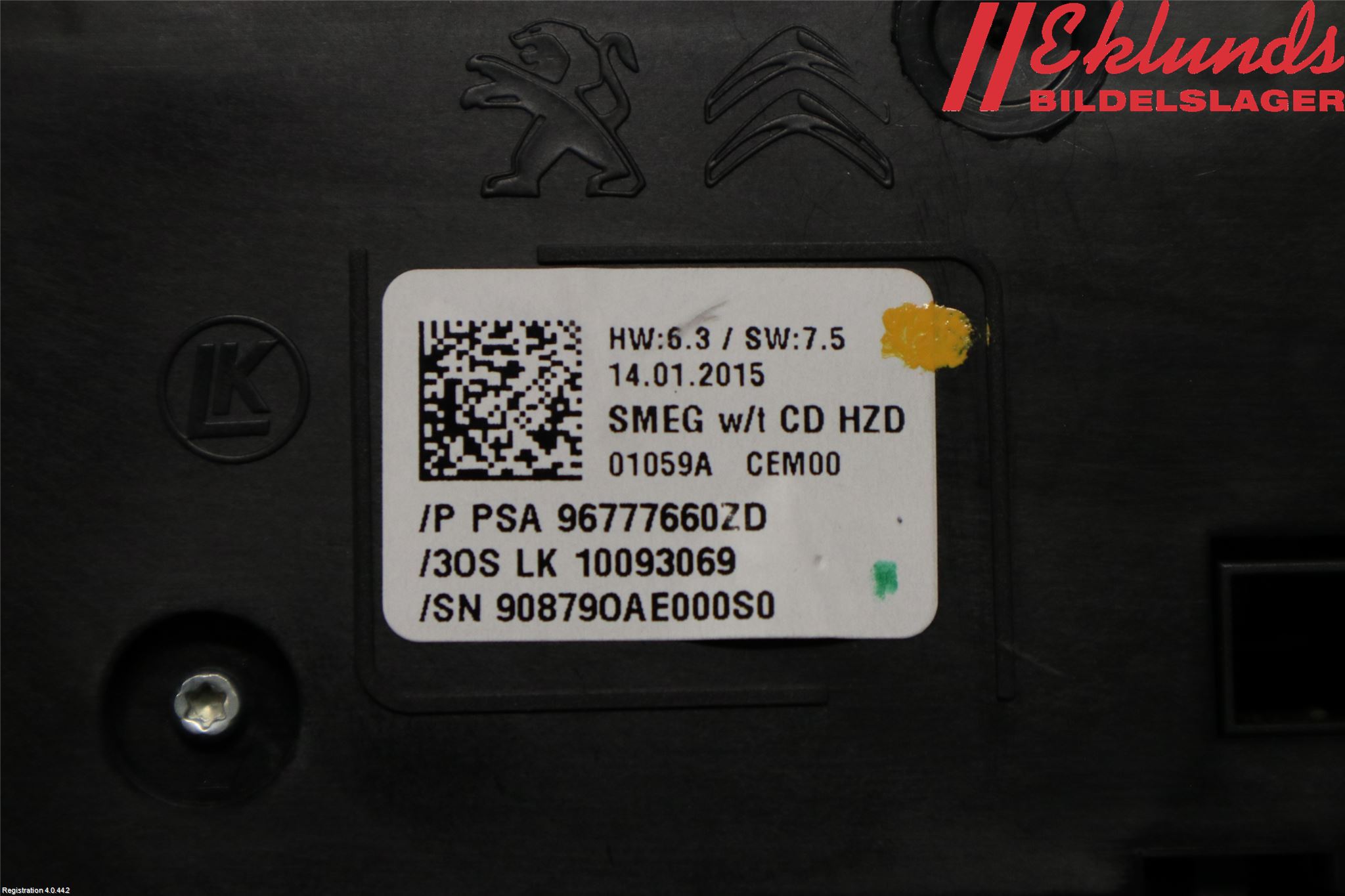 Peugeot 308 14-21 Cd Radio - Multimediapanel