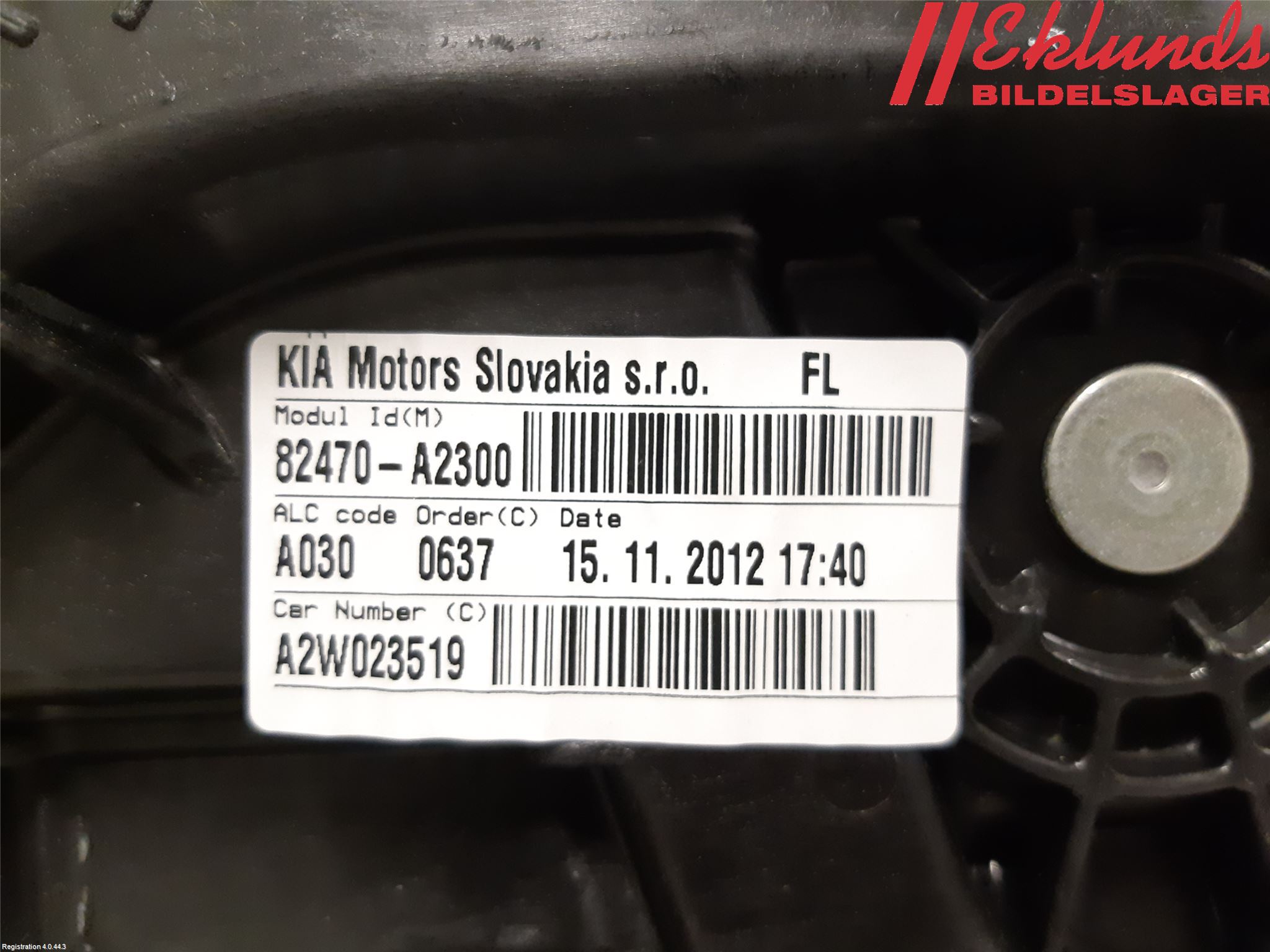 Kia CEED 12-18 Fönsterhiss El Kompl