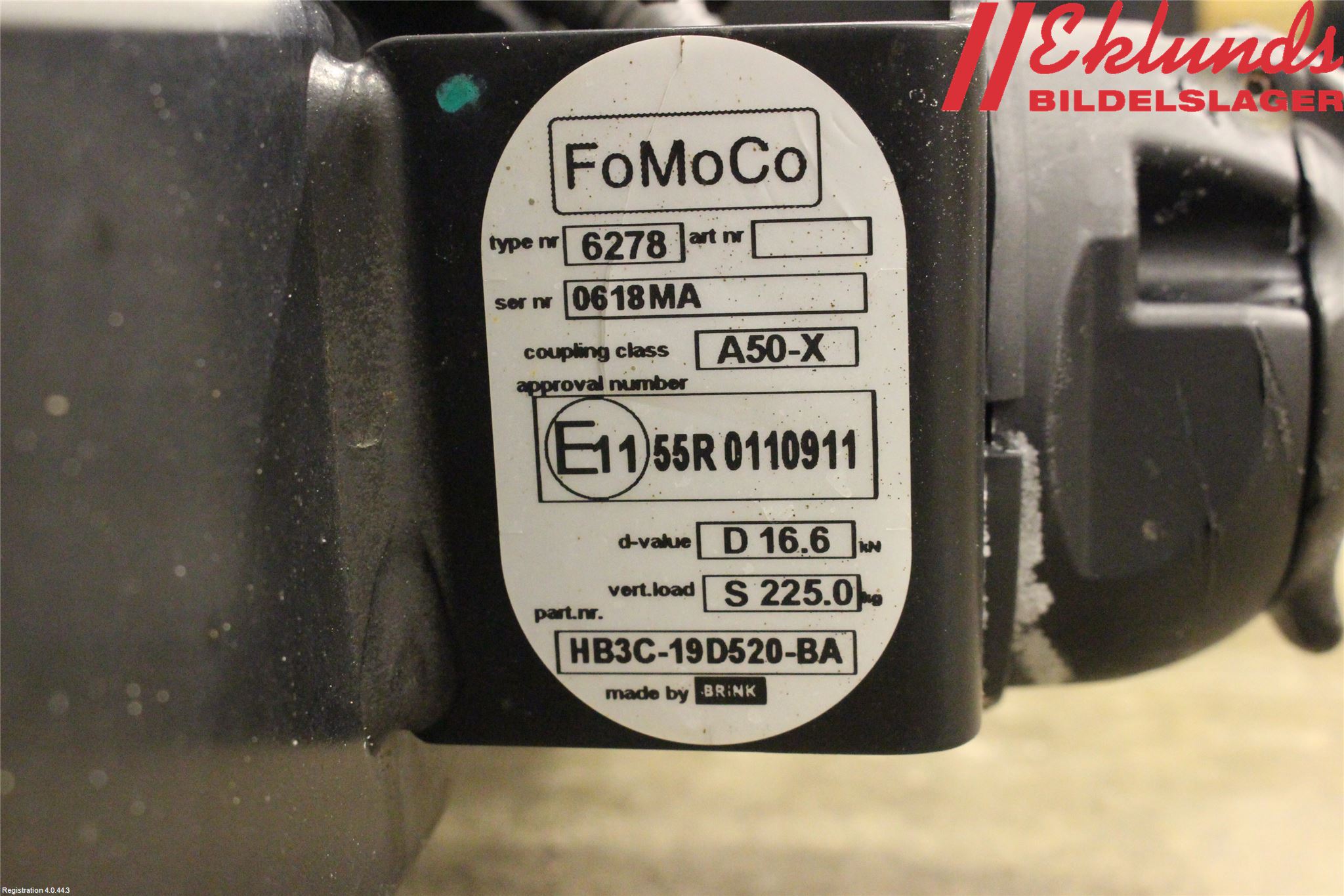 Ford RANGER EU 12-23 Dragkrok