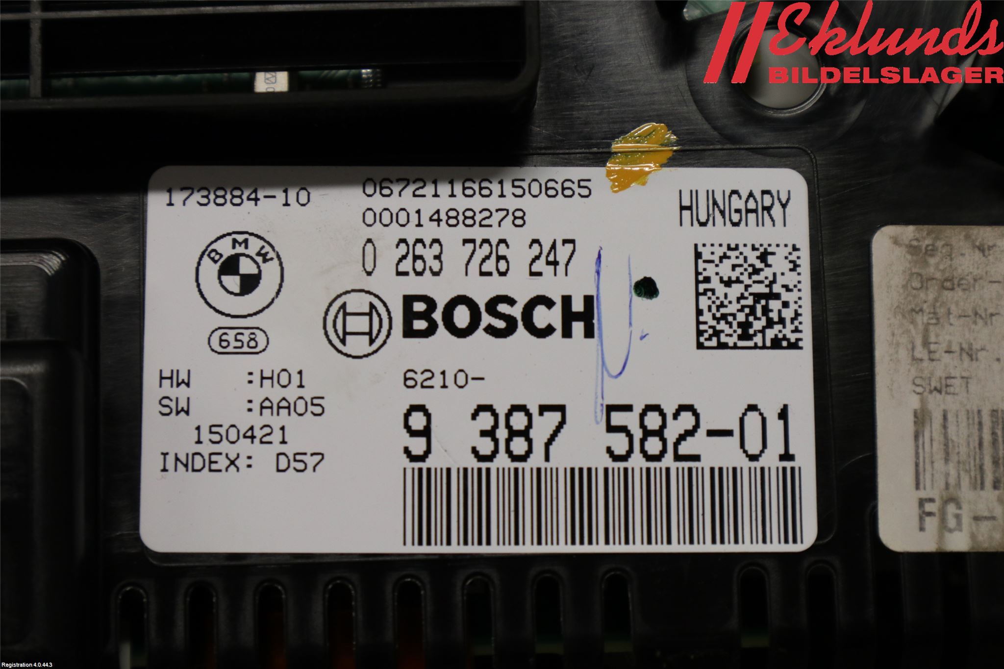BMW 5 F10/F11/F18 09-17 Instrument Komb