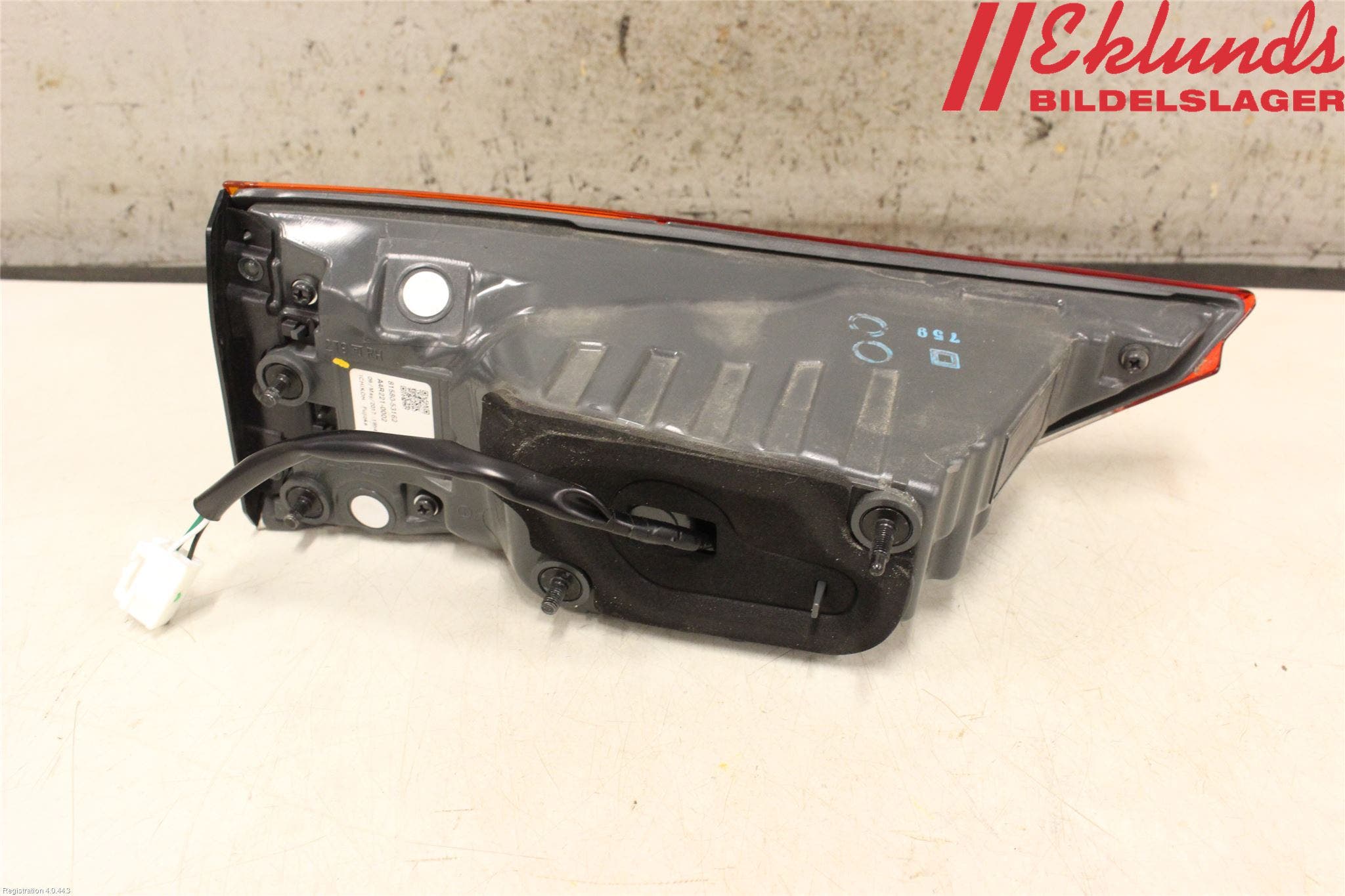 Lexus IS 250/350 14-20 Bakljus Lucka Hö