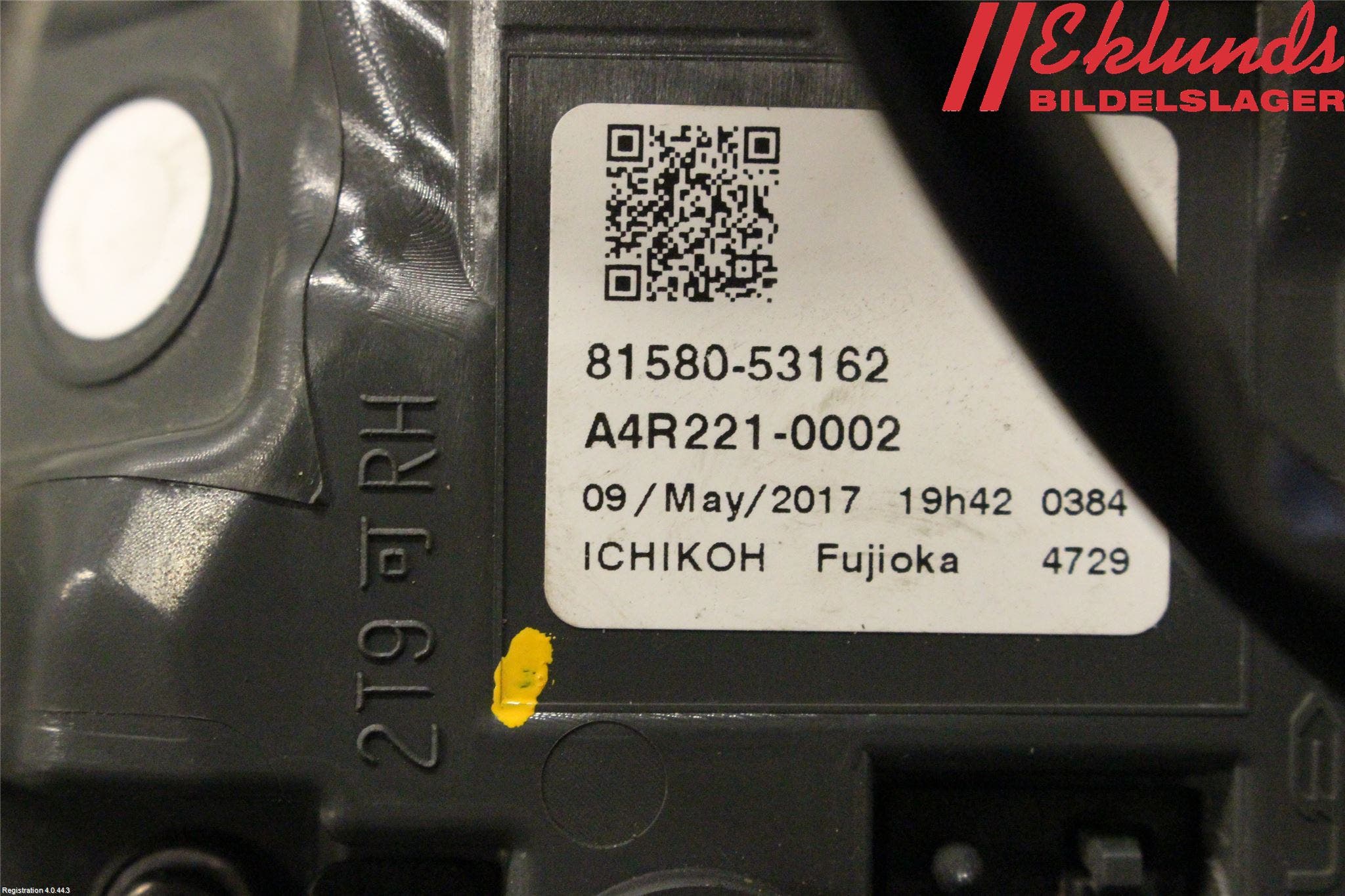 Lexus IS 250/350 14-20 Bakljus Lucka Hö