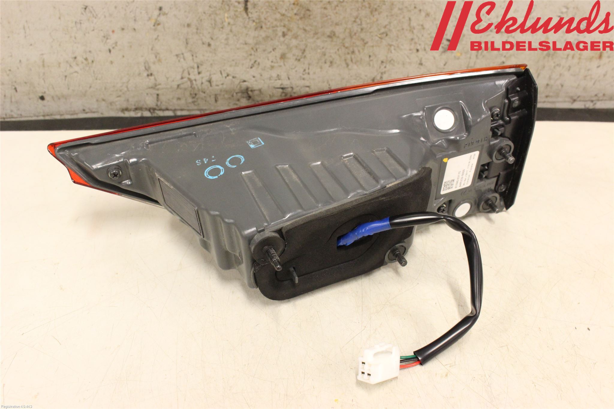 Lexus IS 250/350 14-20 Bakljus Lucka Vä