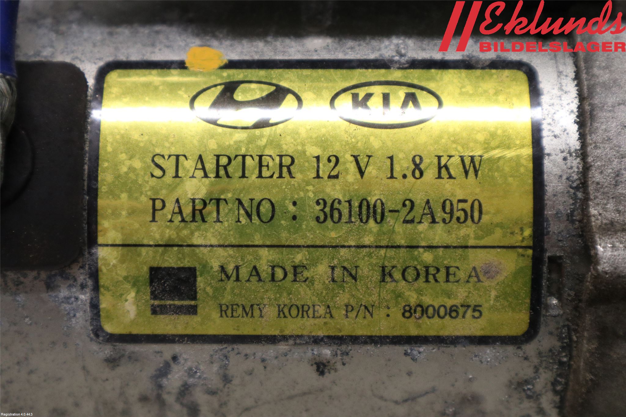 Hyundai i30 GD 13-17 Startmotor Diesel