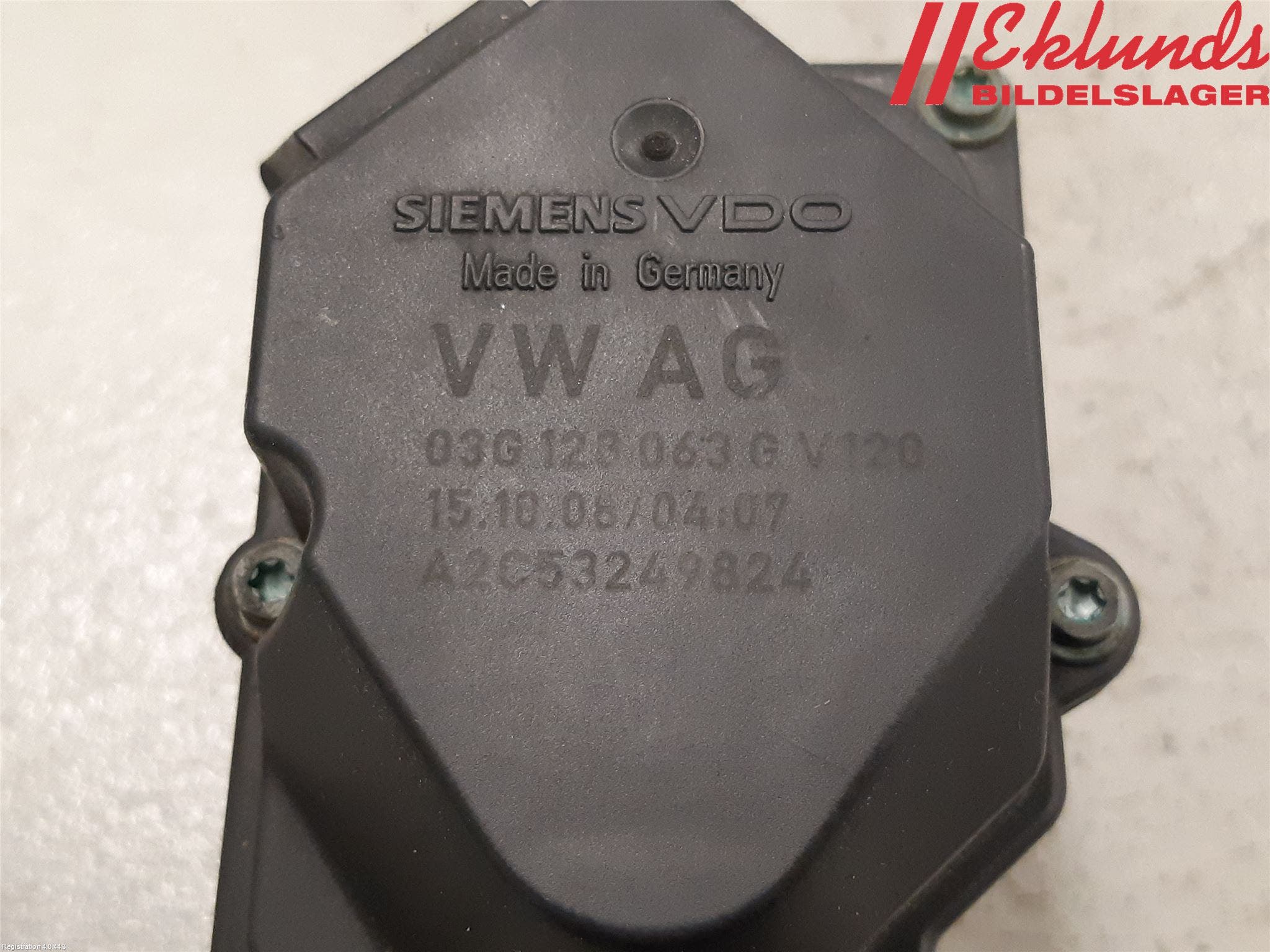 Skoda ROOMSTER Injspjällhus