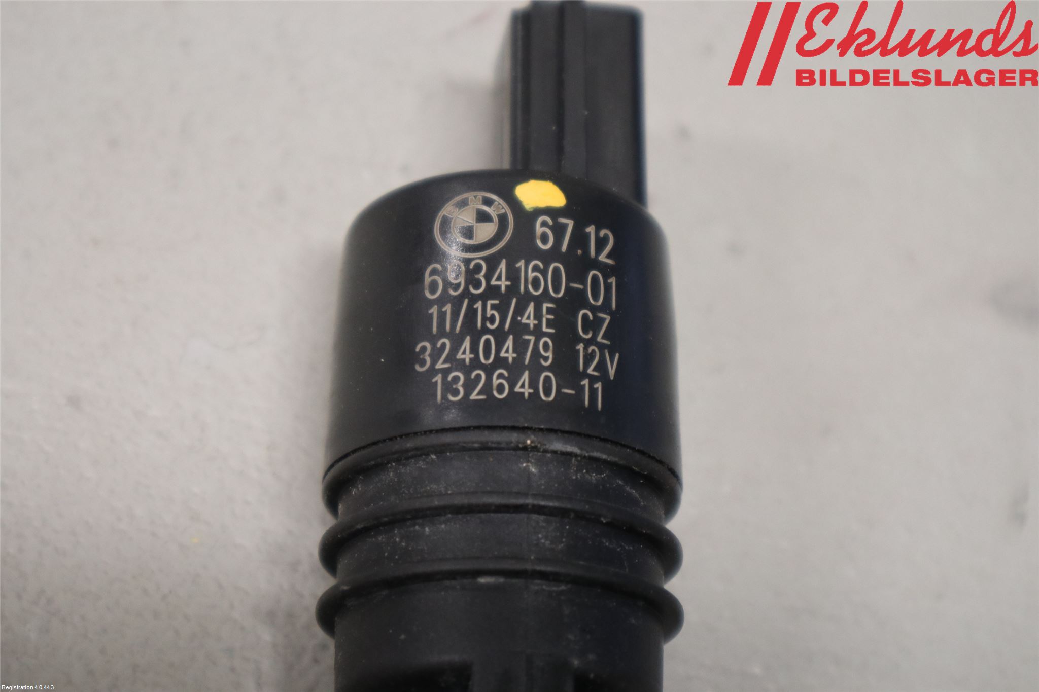 BMW 5 F10/F11/F18 09-17 Spolarpump Vindruta